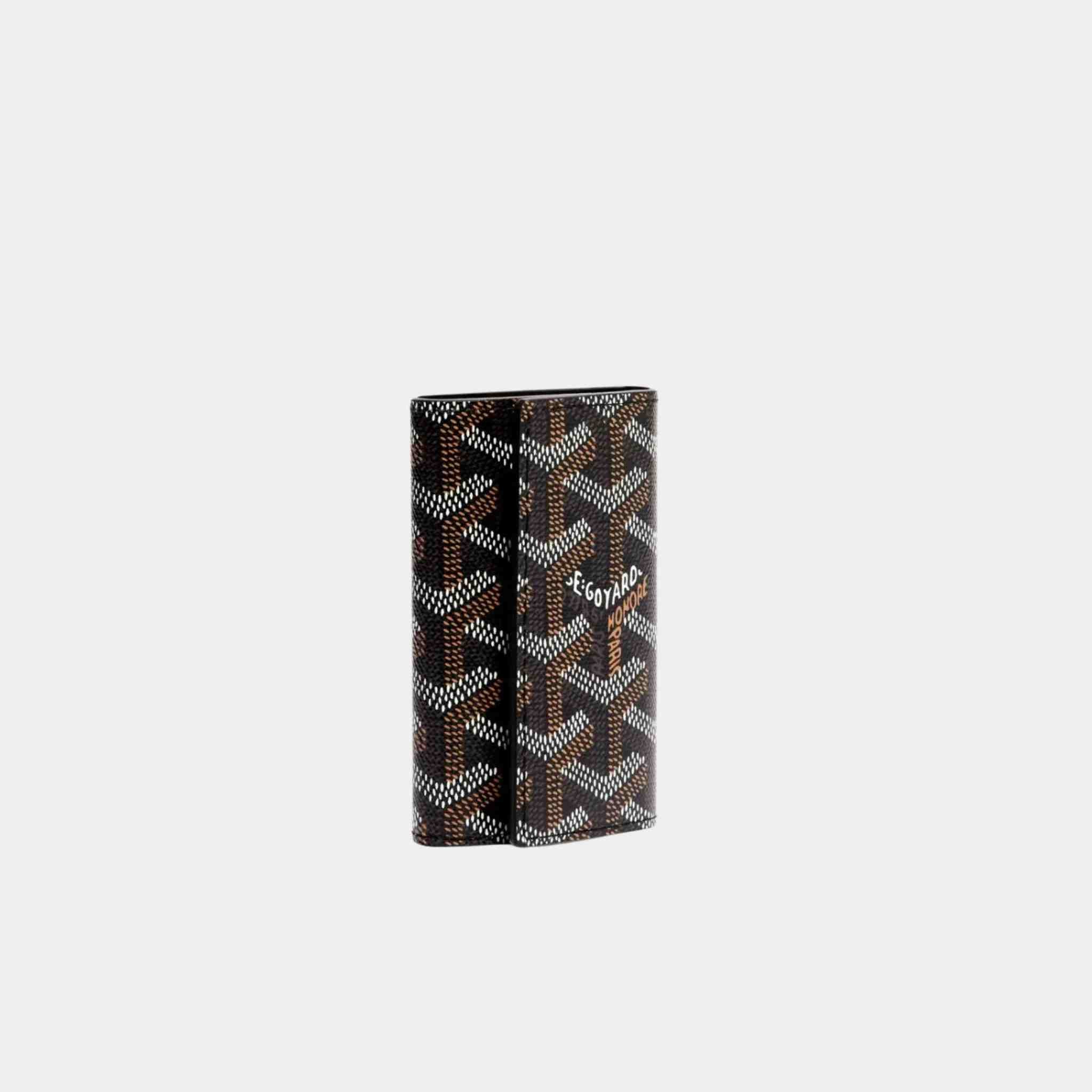 Goyard Saint-Michel Key Ring, Black, Front