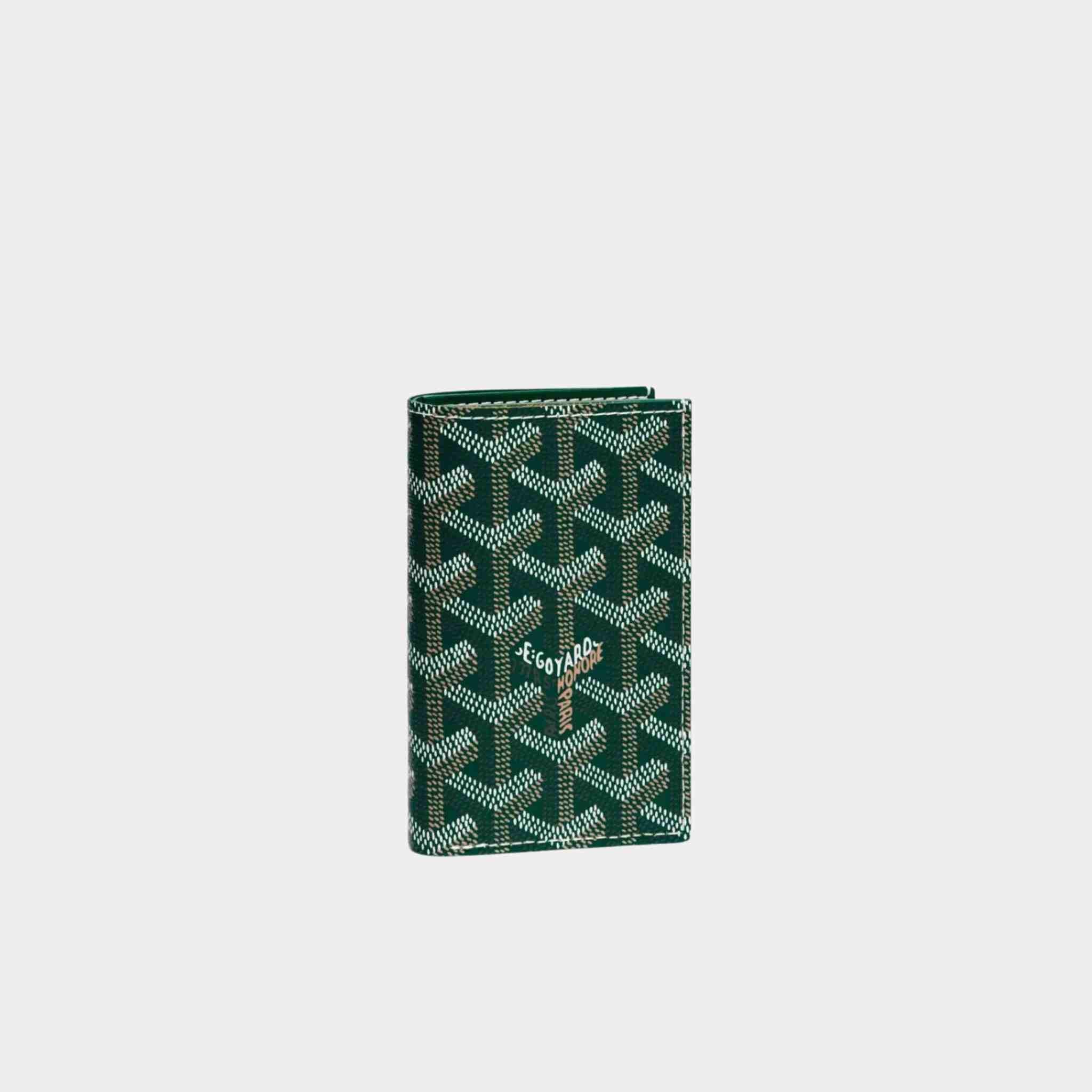 Goyard Saint-Pierre Card Wallet, Green, Front