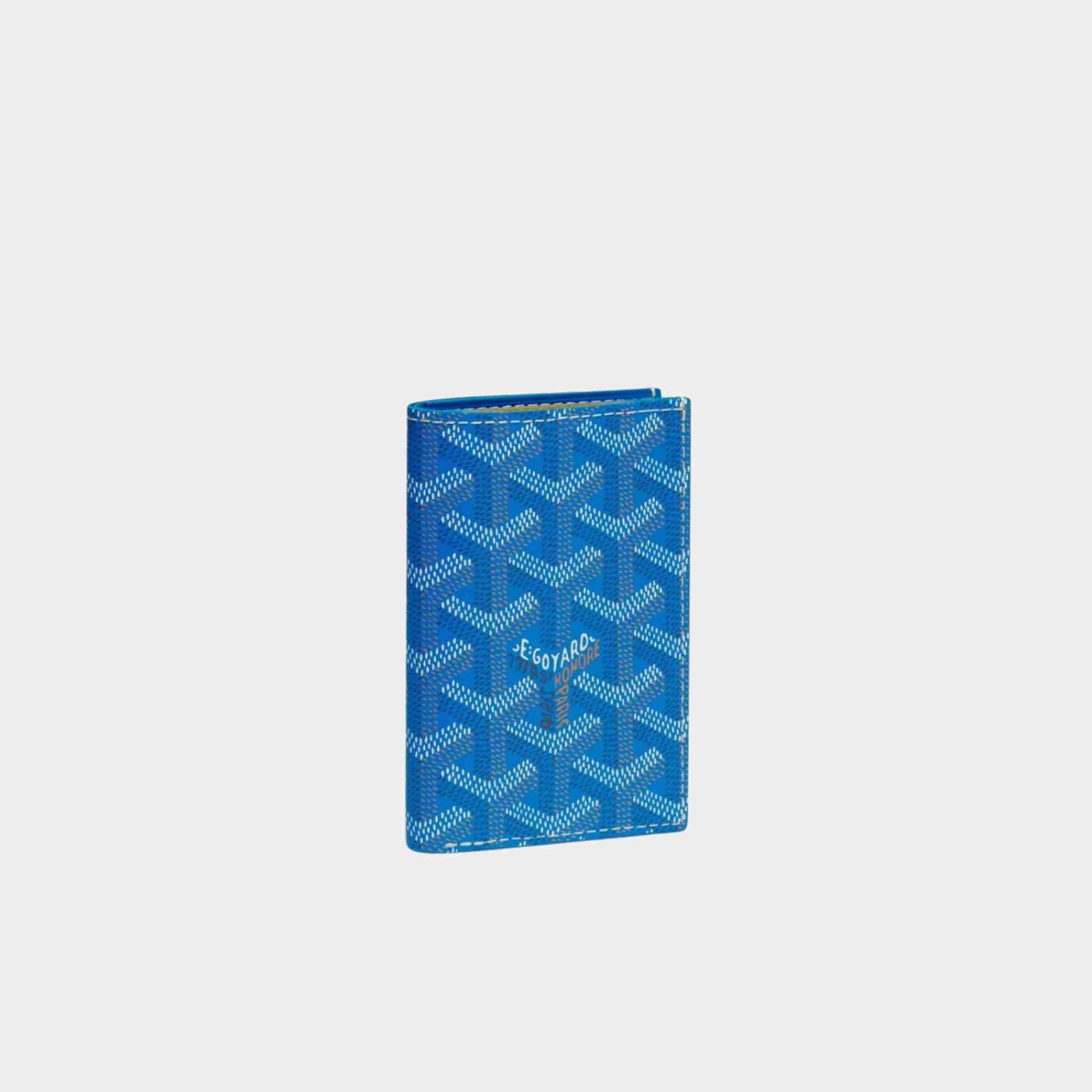 Goyard Saint-Pierre Card Wallet, Sky Blue, Front