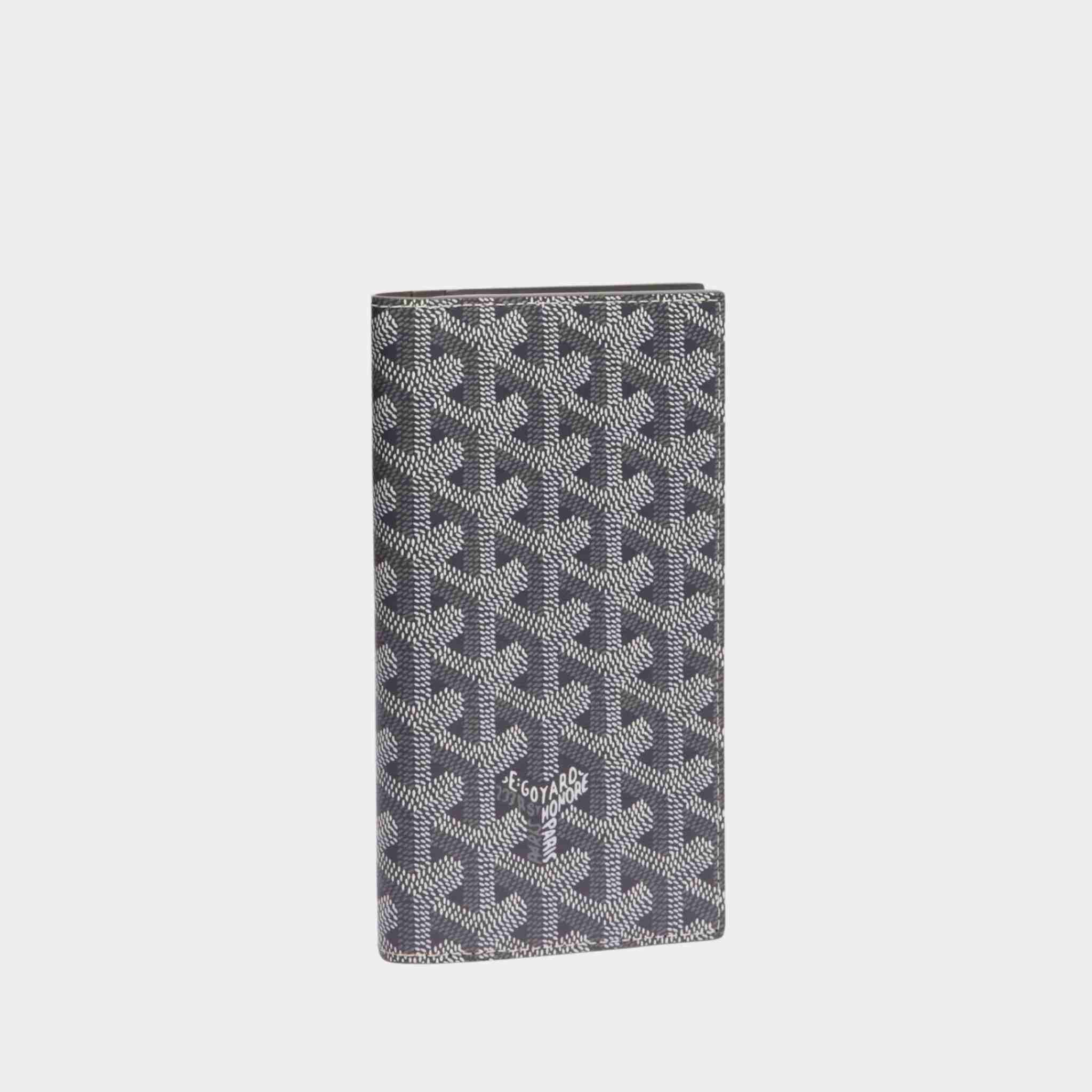 Goyard Saint-Roch Wallet, Grey, Front