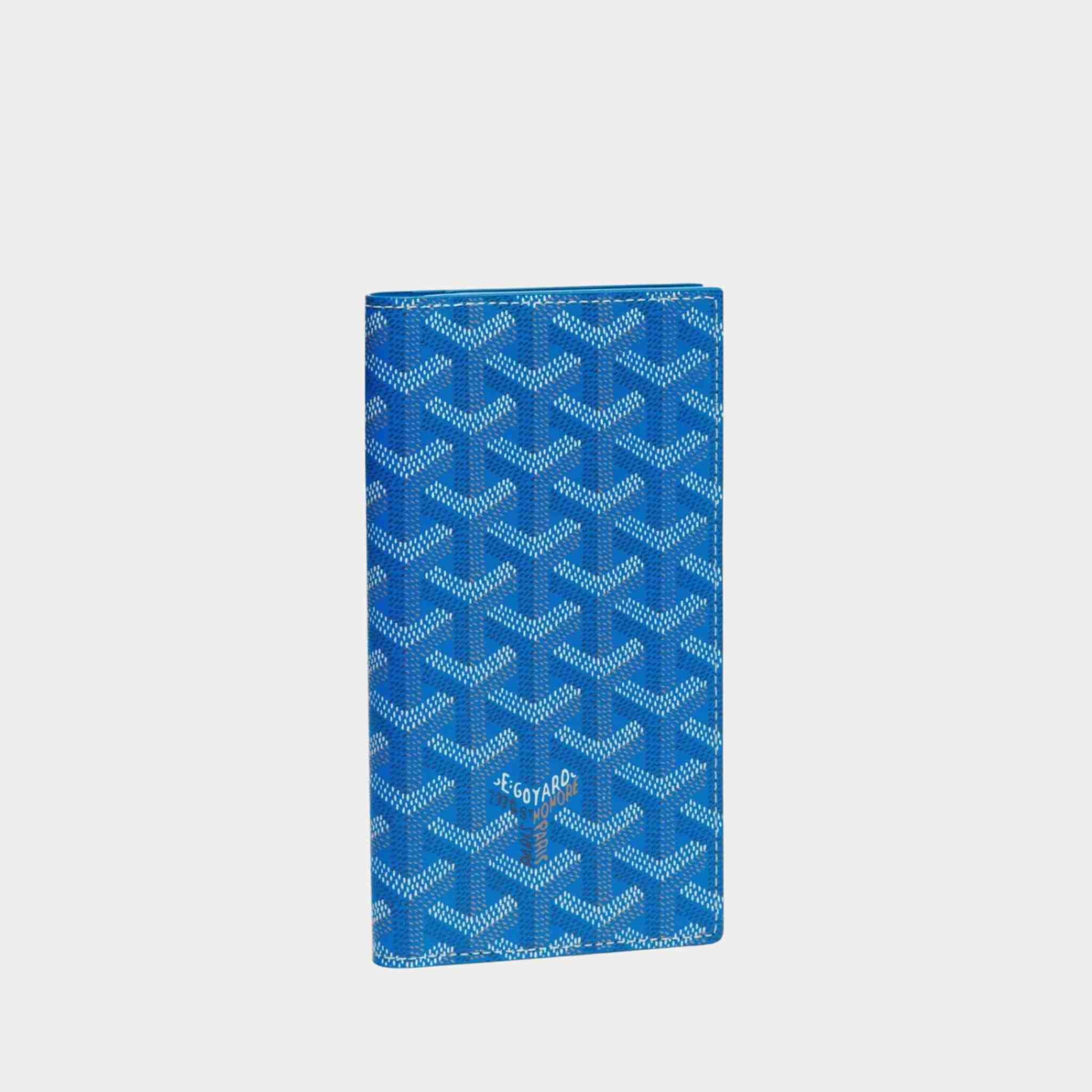 Goyard Saint-Roch Wallet, Sky Blue, Front