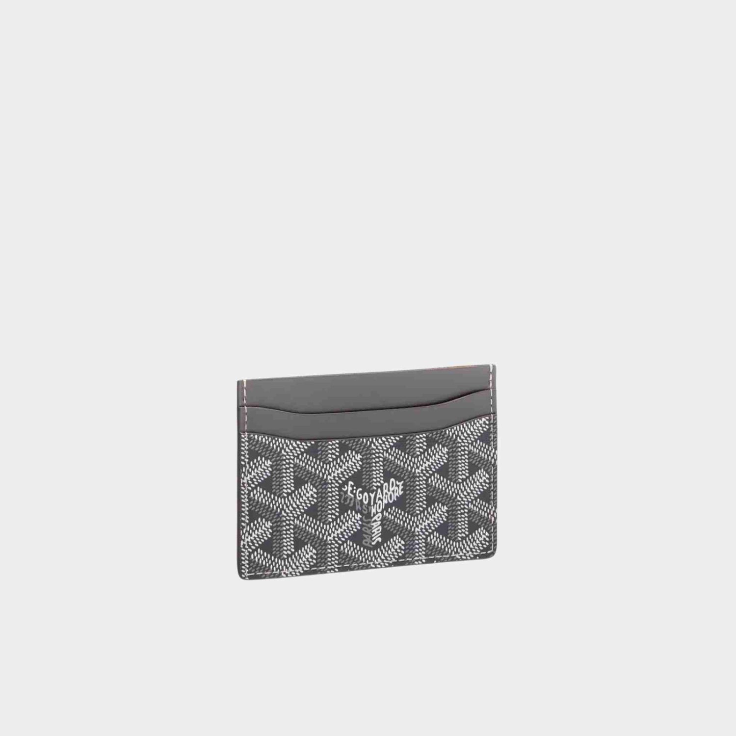 Goyard Saint-Sulpice Card Wallet, Grey, Front