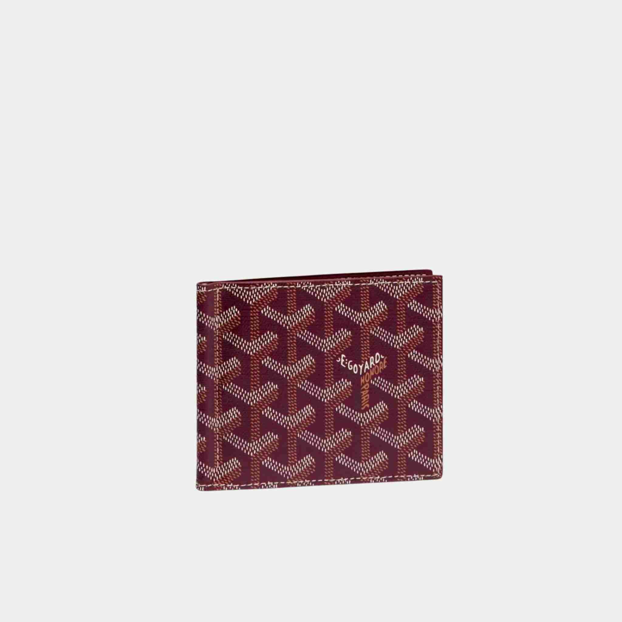 Goyard Saint Thomas Bill Fold Wallet, Burgundy, Front