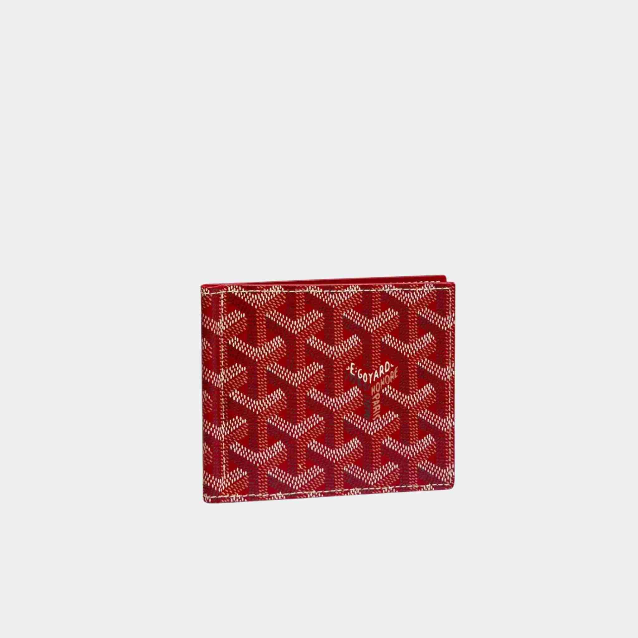 Goyard Saint Thomas Bill Fold Wallet, Red, Front