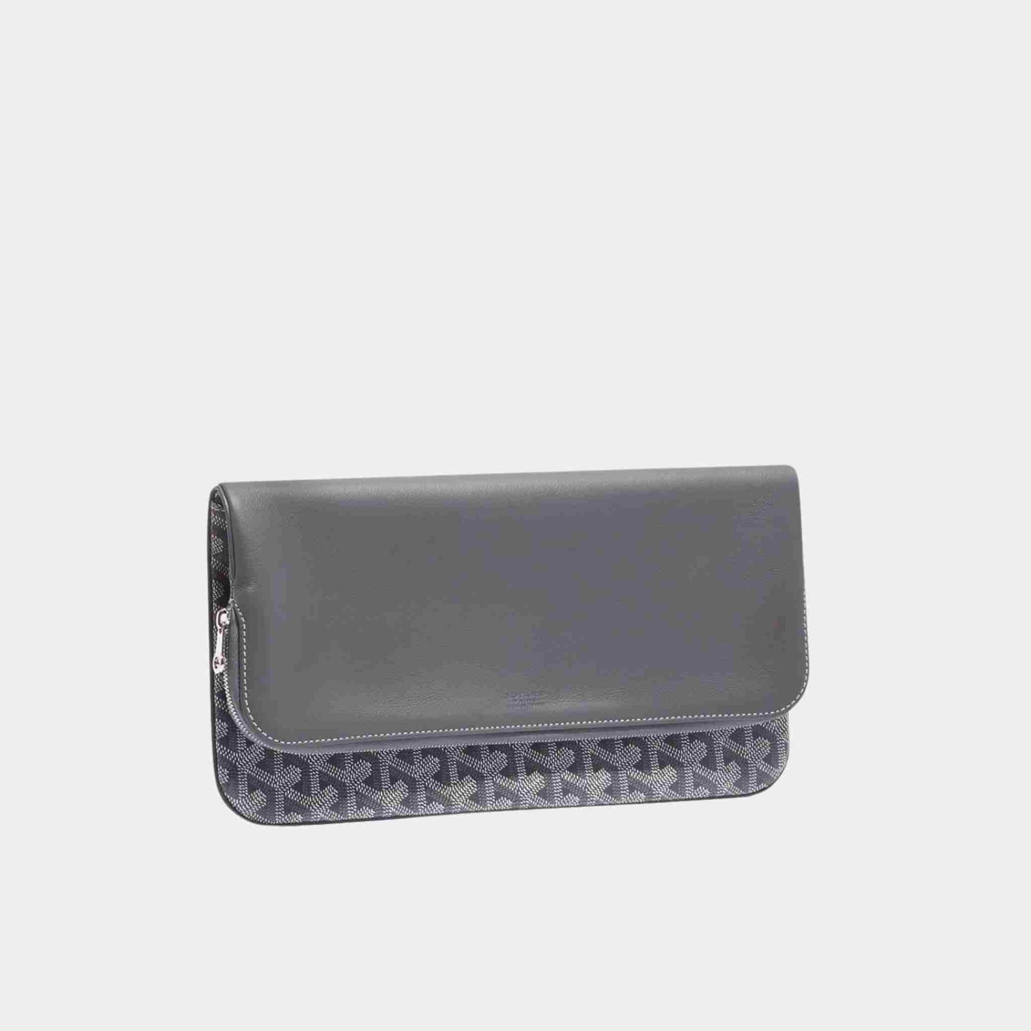 Goyard Sainte-Marie MM Clutch Bag, Grey, Front