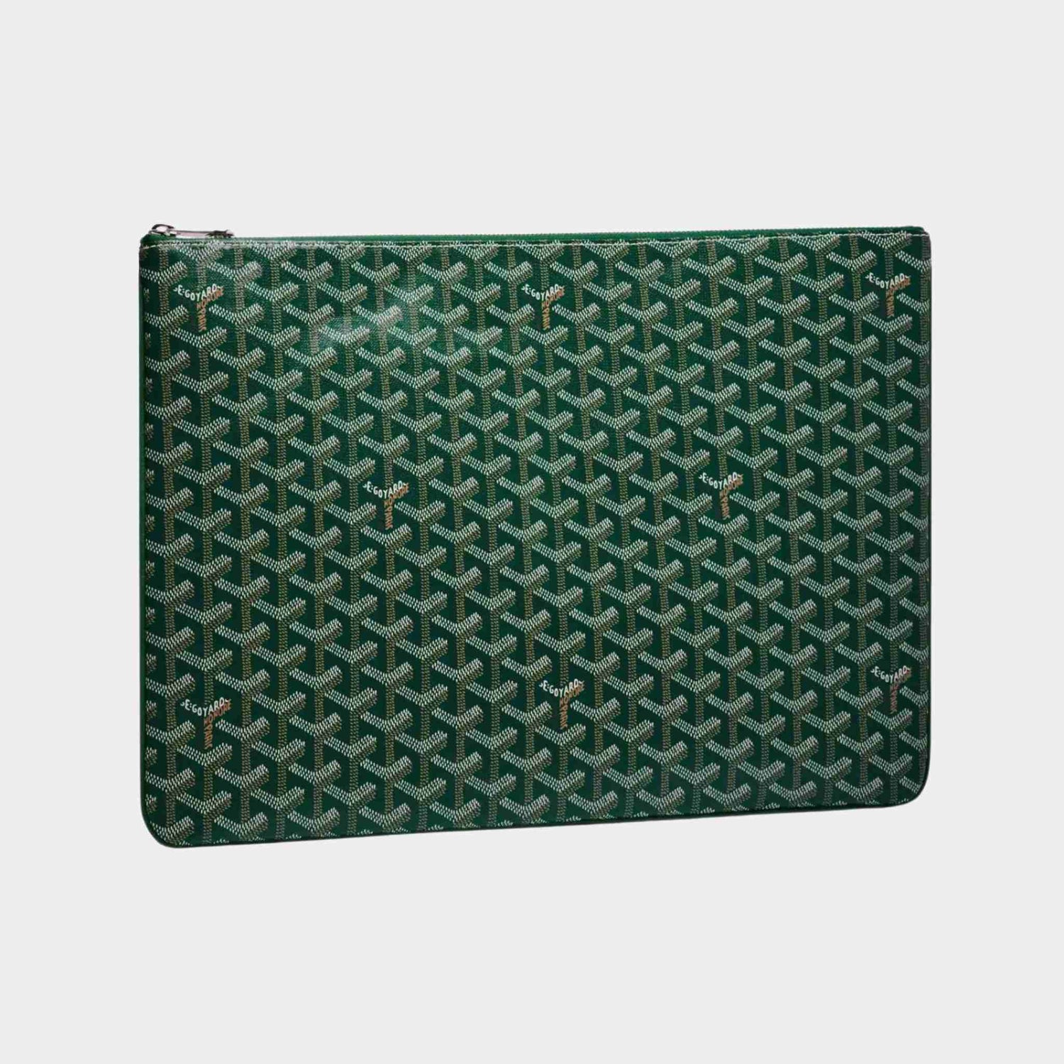 Goyard Senat GM Pouch, Green, Front