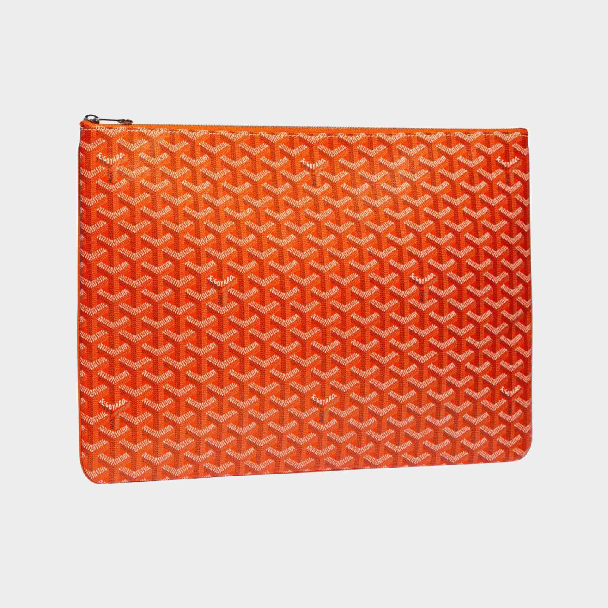 Goyard Senat GM Pouch, Orange, Front