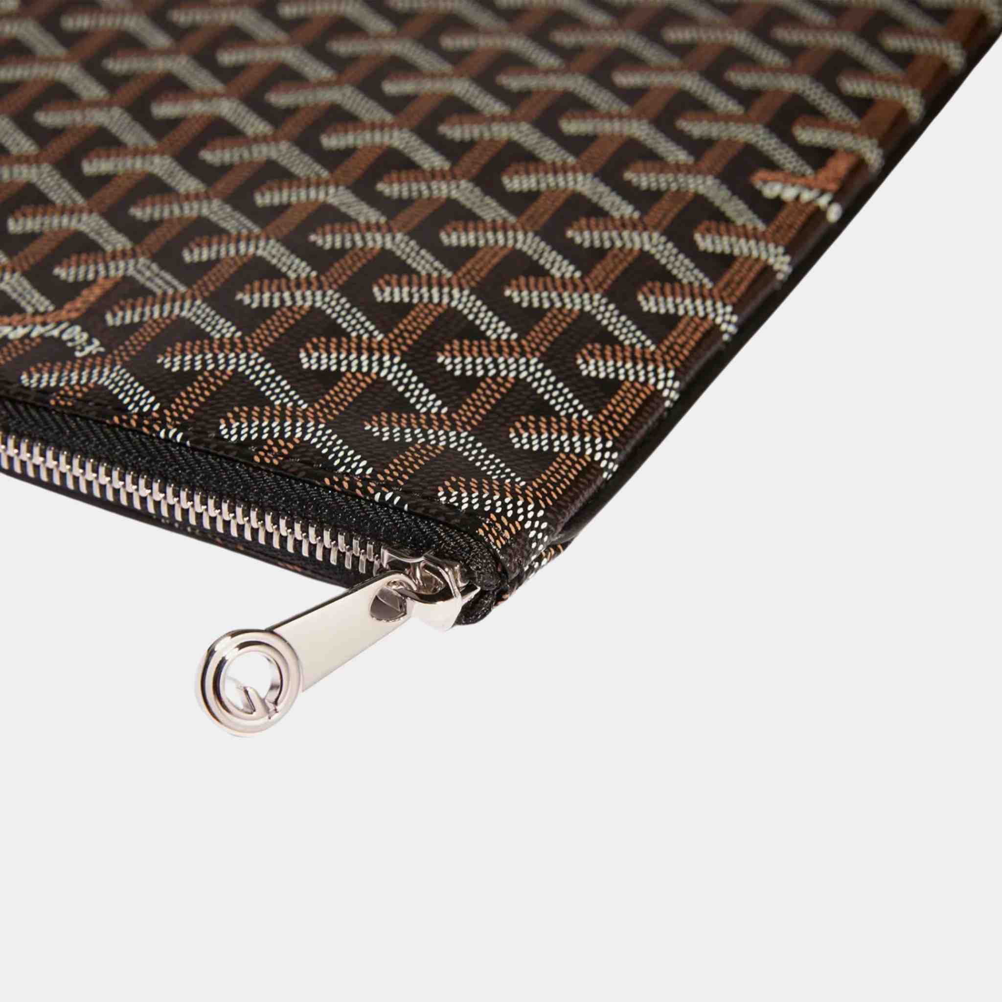 Goyard Senat MGM Pouch, Black, Closeup