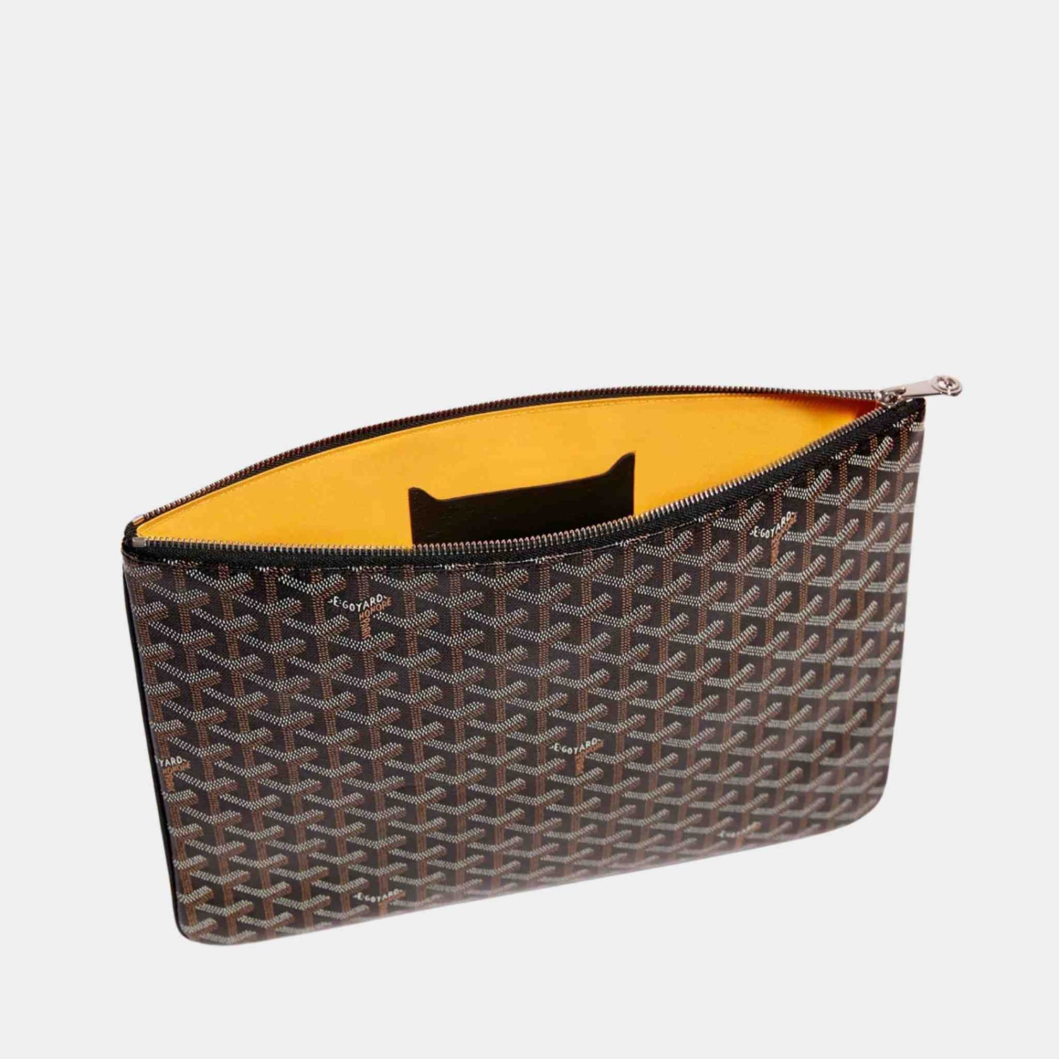 Goyard Senat MGM Pouch, Black, Top