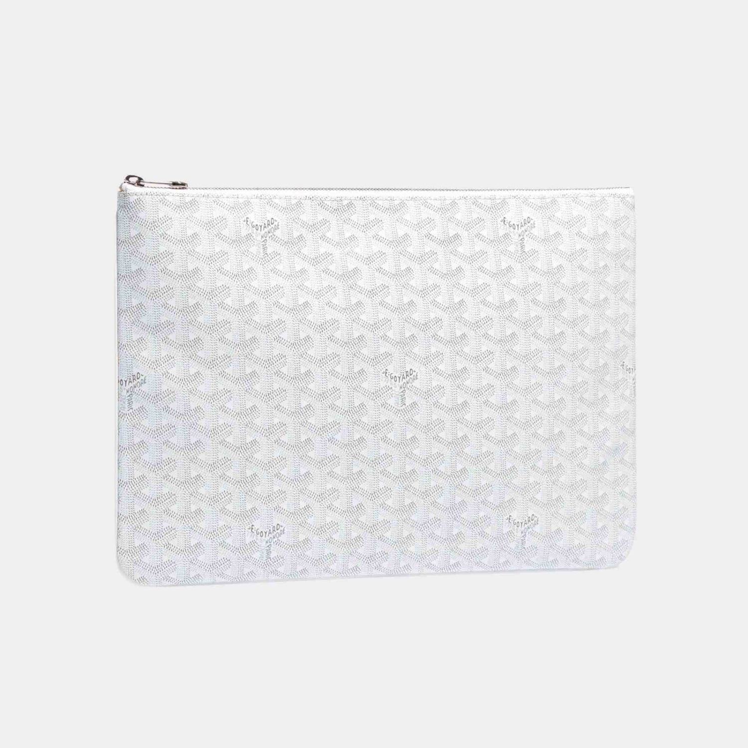 Goyard Senat MGM Pouch, White, Front