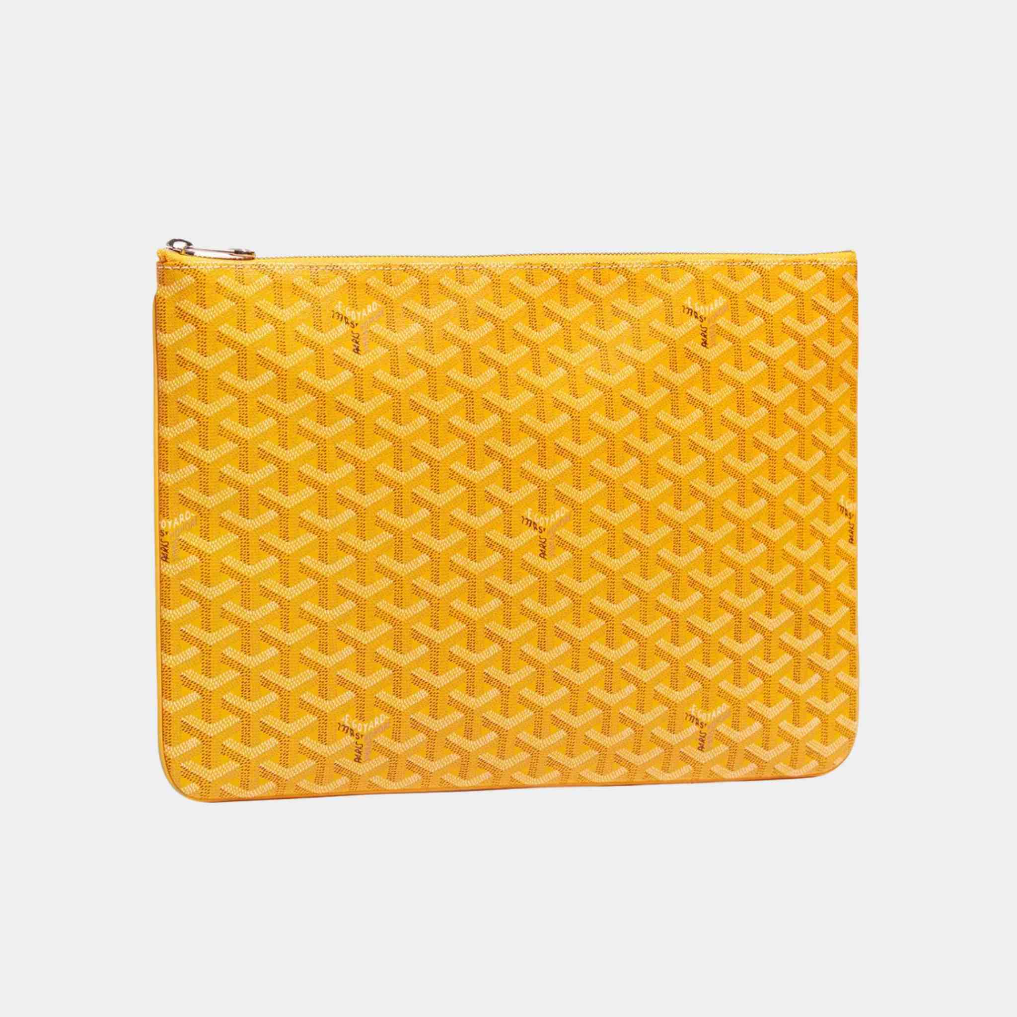 Goyard Senat MGM Pouch, Yellow, Front