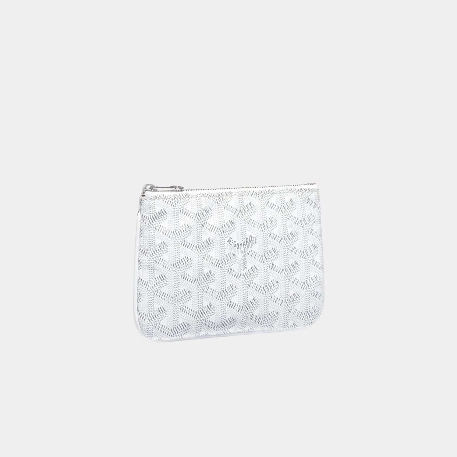 Goyard Senat Mini Pouch White