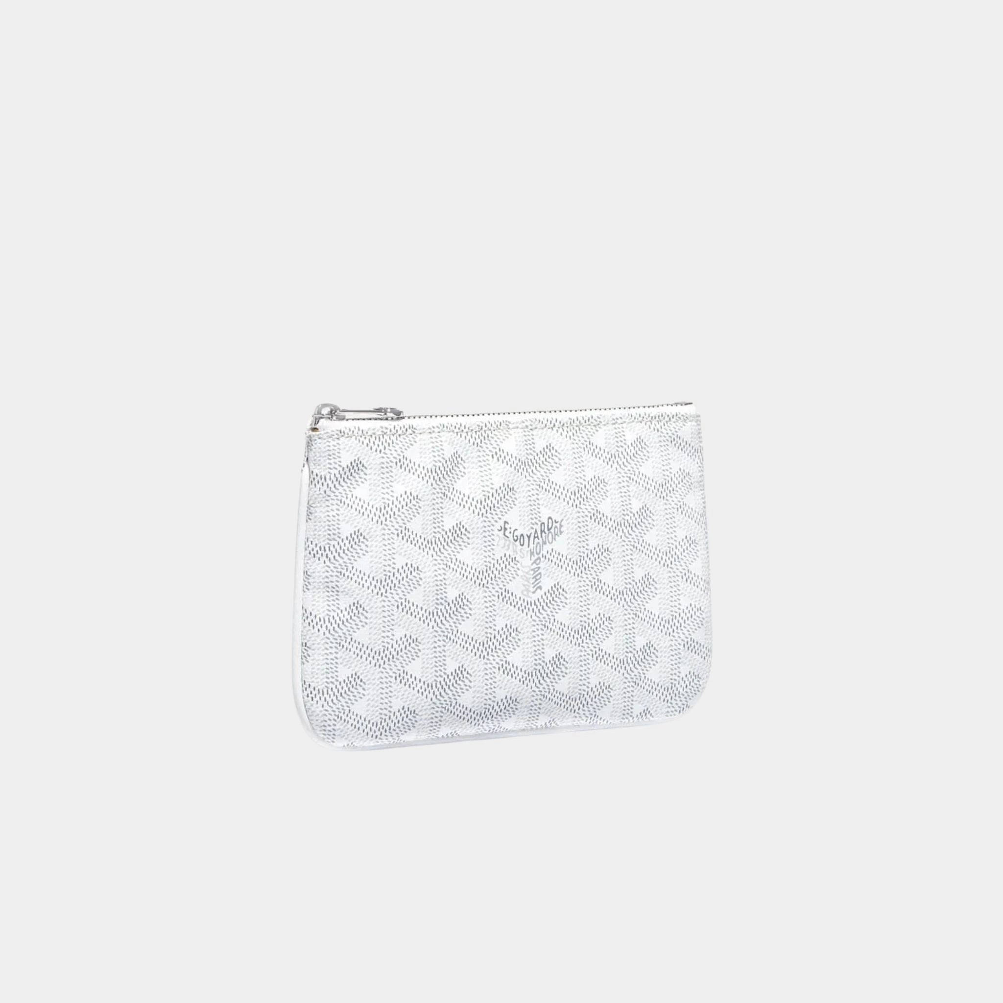Goyard Senat Mini Pouch White