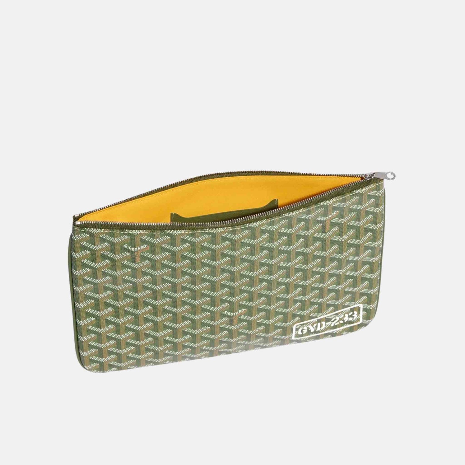 Goyard Senat MM Pouch Kaki, Top, Opened