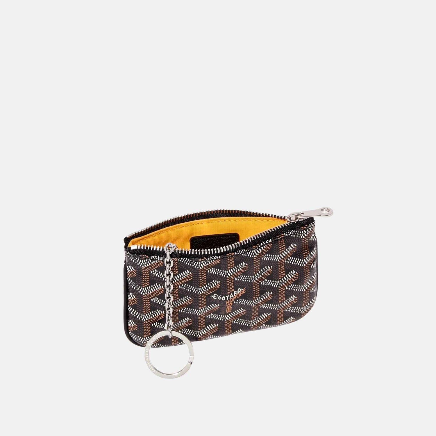 Goyard Senat Nano Key Pouch, Black, Inside