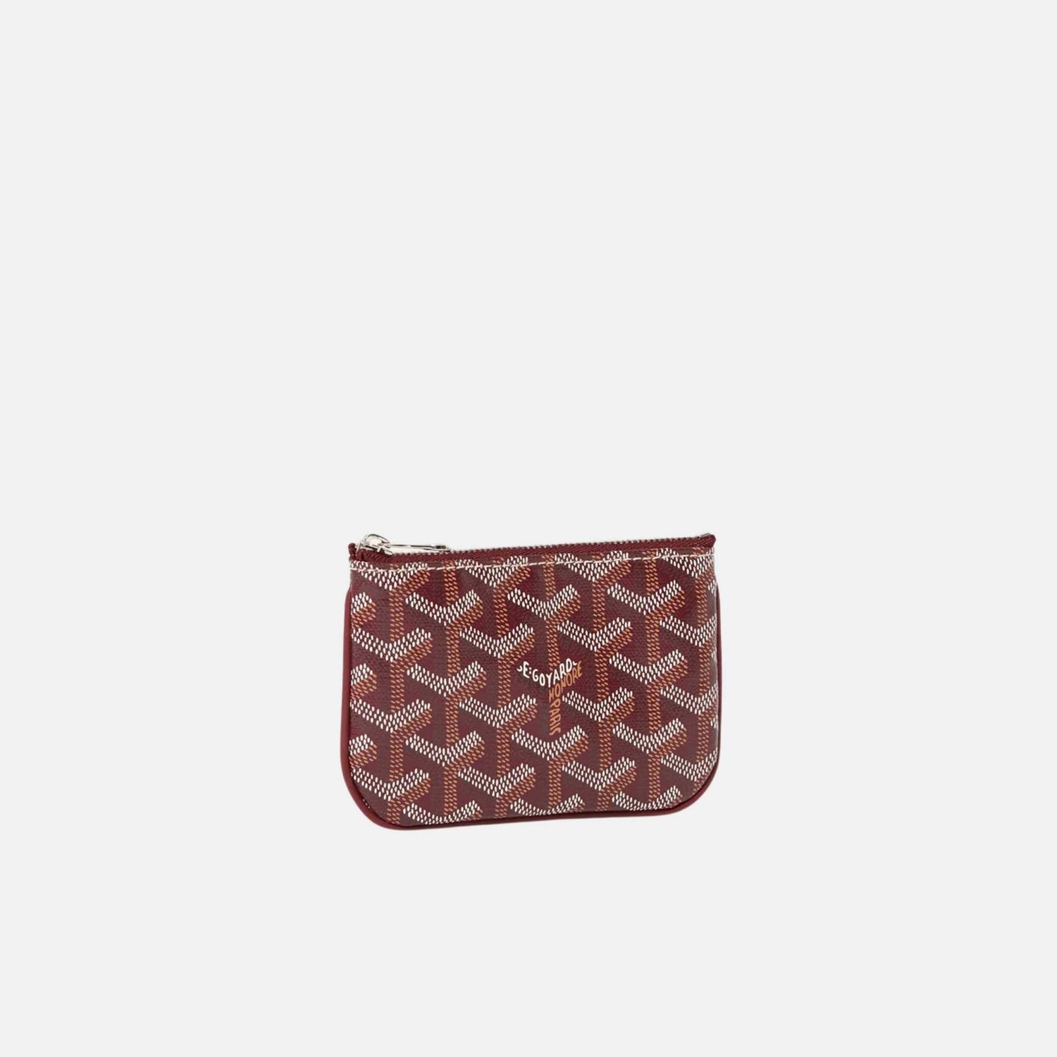 Goyard Senat Nano Key Pouch, Burgundy