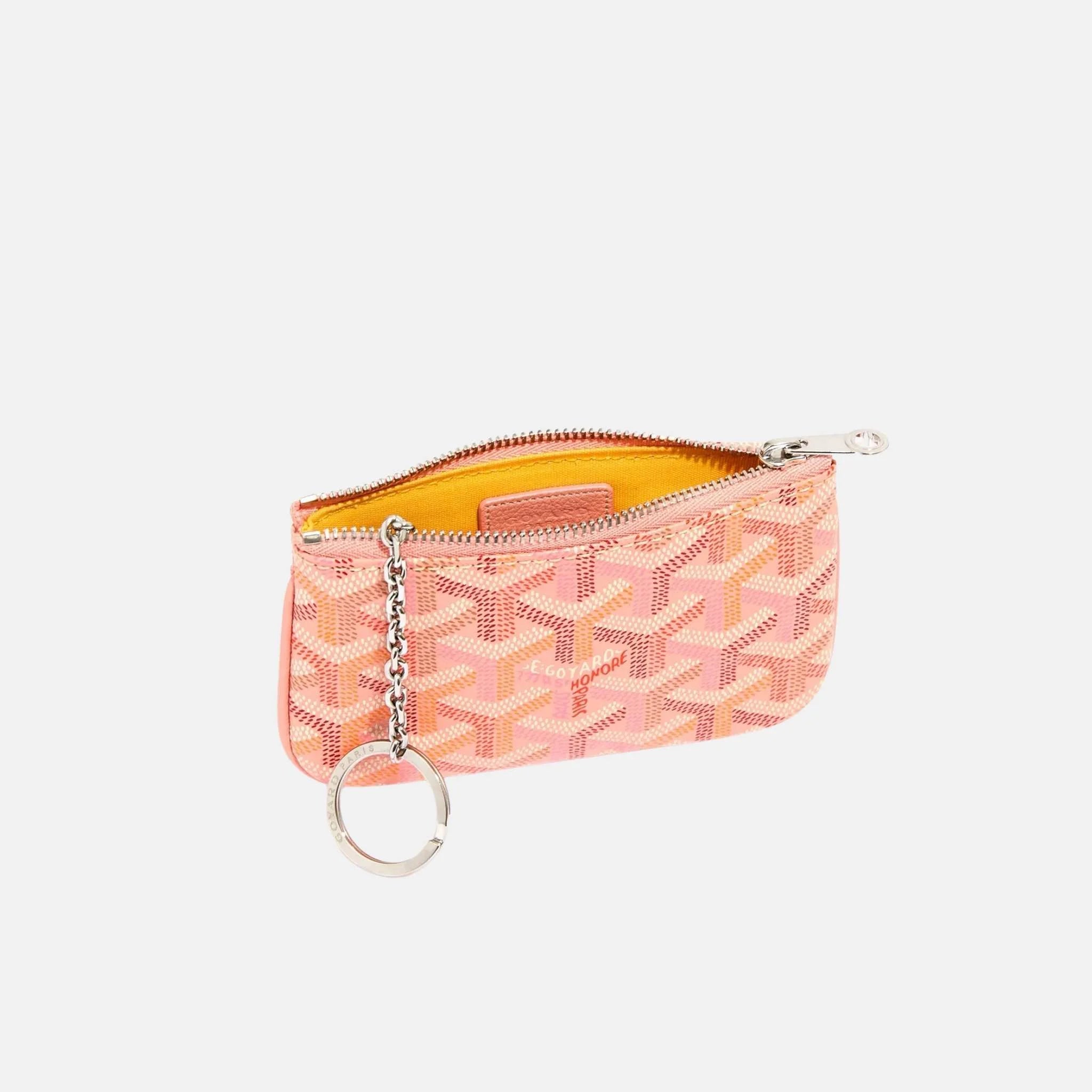 Goyard Senat Nano Key Pouch Multicoloured Limited Edition, Powder Pink, Inside