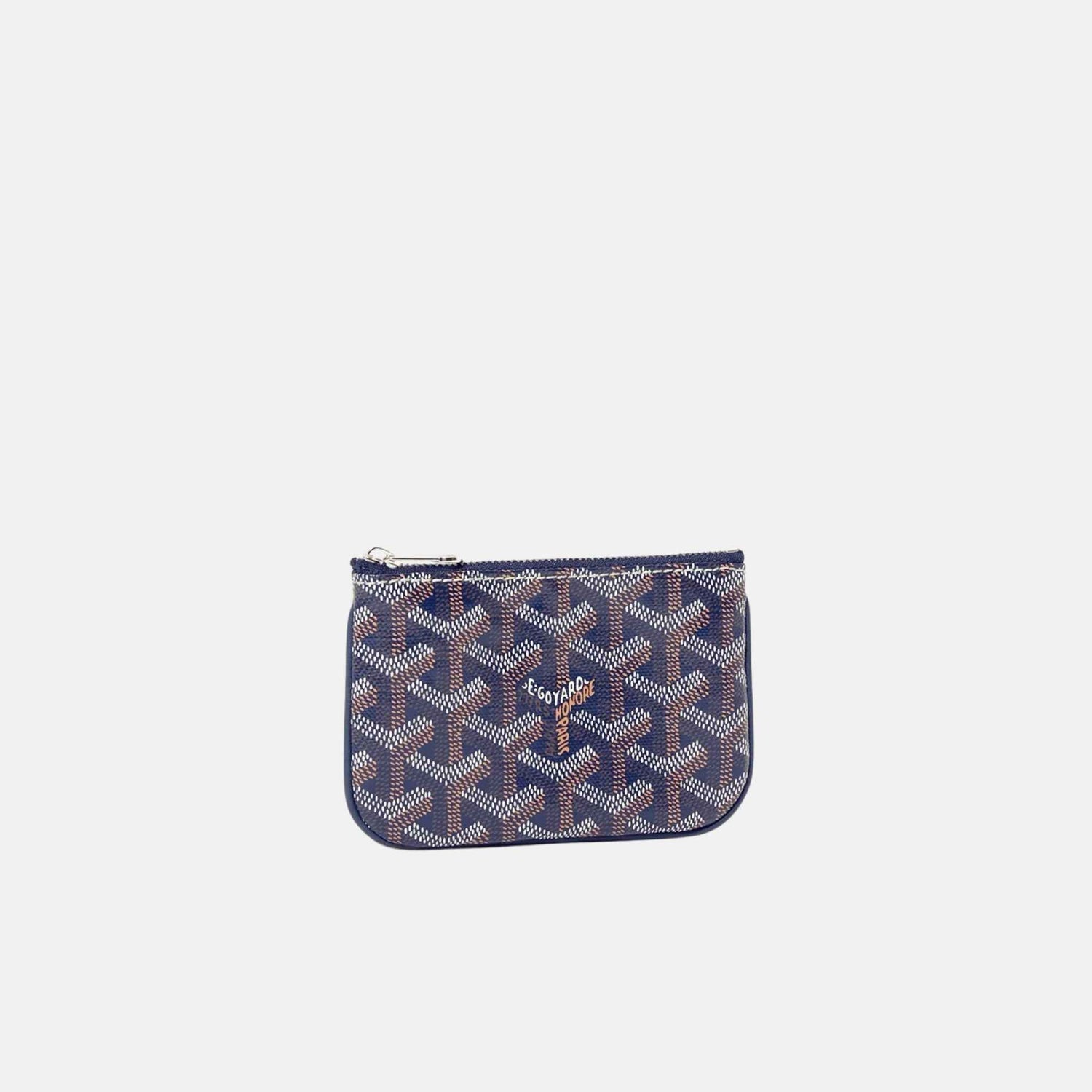 Goyard Senat Nano Key Pouch, Navy Blue