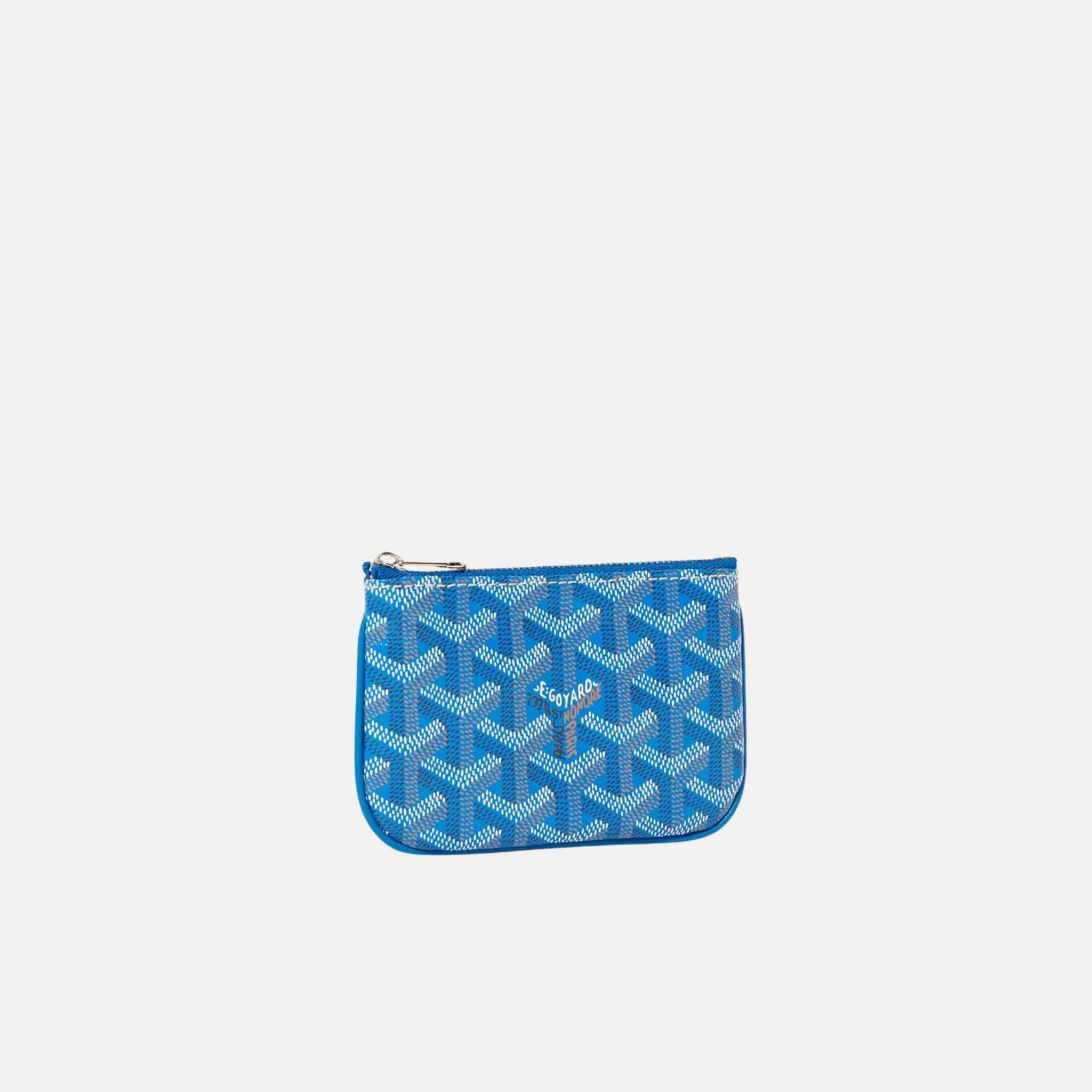 Goyard Senat Nano Key Pouch, Sky Blue