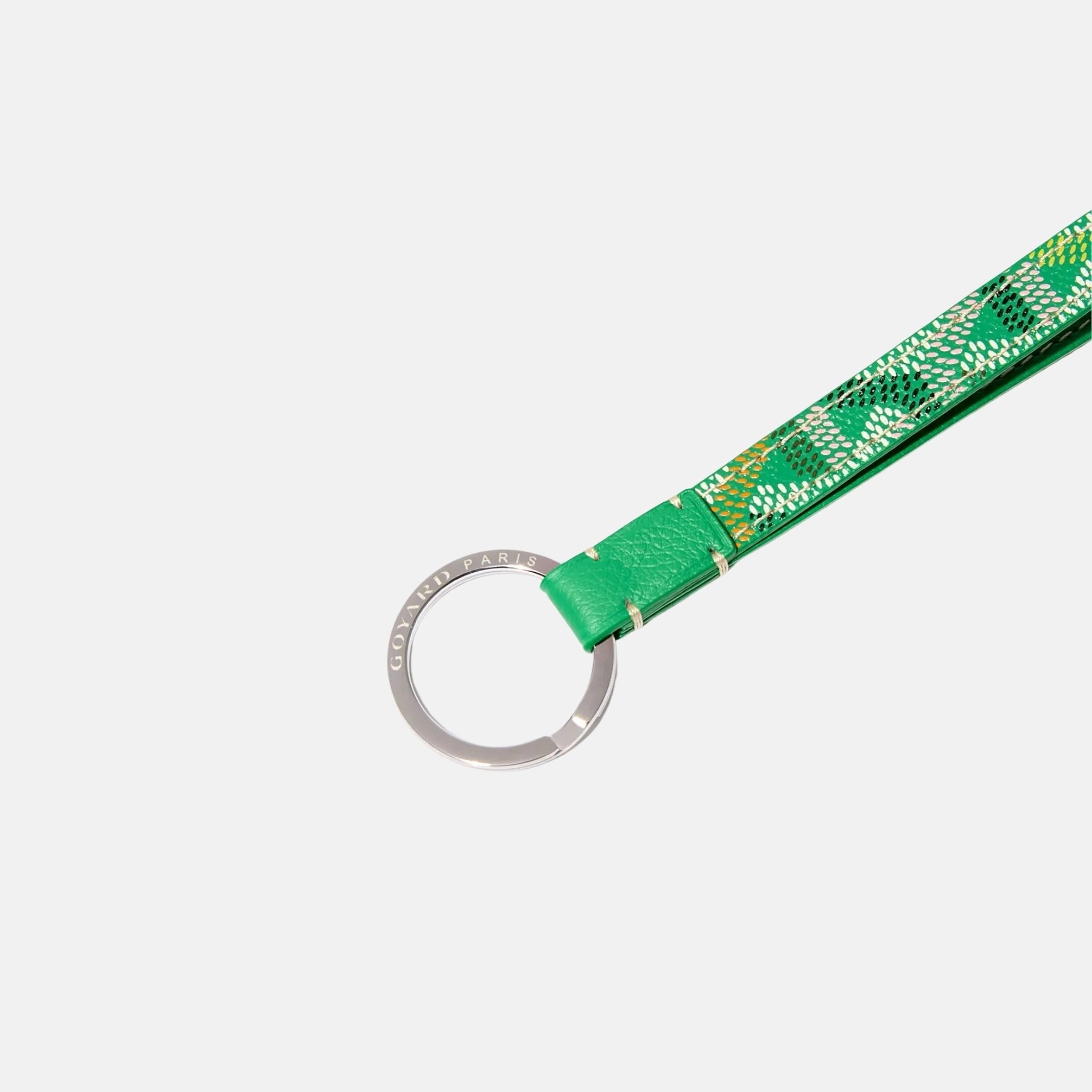 Goyard Sesame Key Ring Multicoloured Limited Edition, Meadow Green, Close
