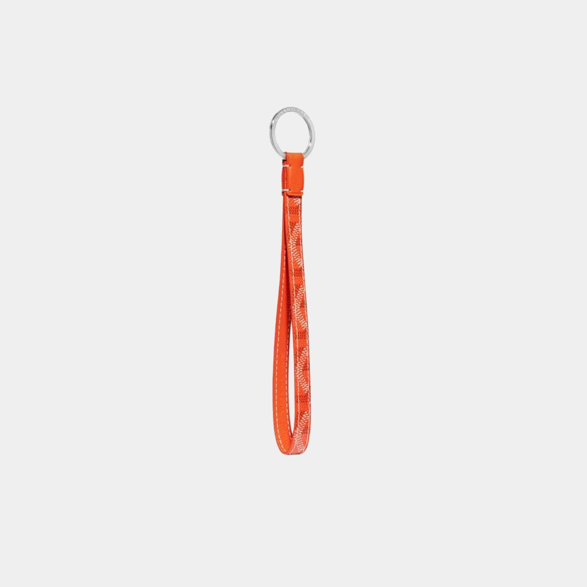 Goyard Sesame Key Ring, Orange, Front