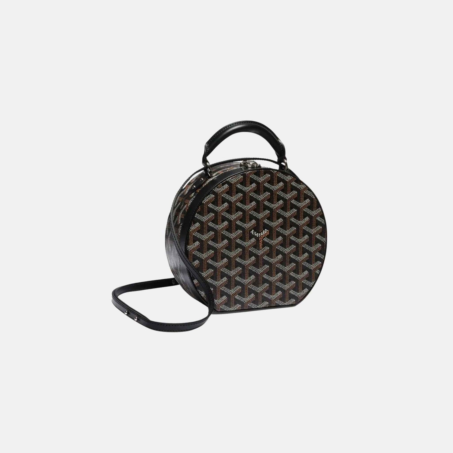 Goyard The Alto Hatbox Trunk Bag, Black, Side View