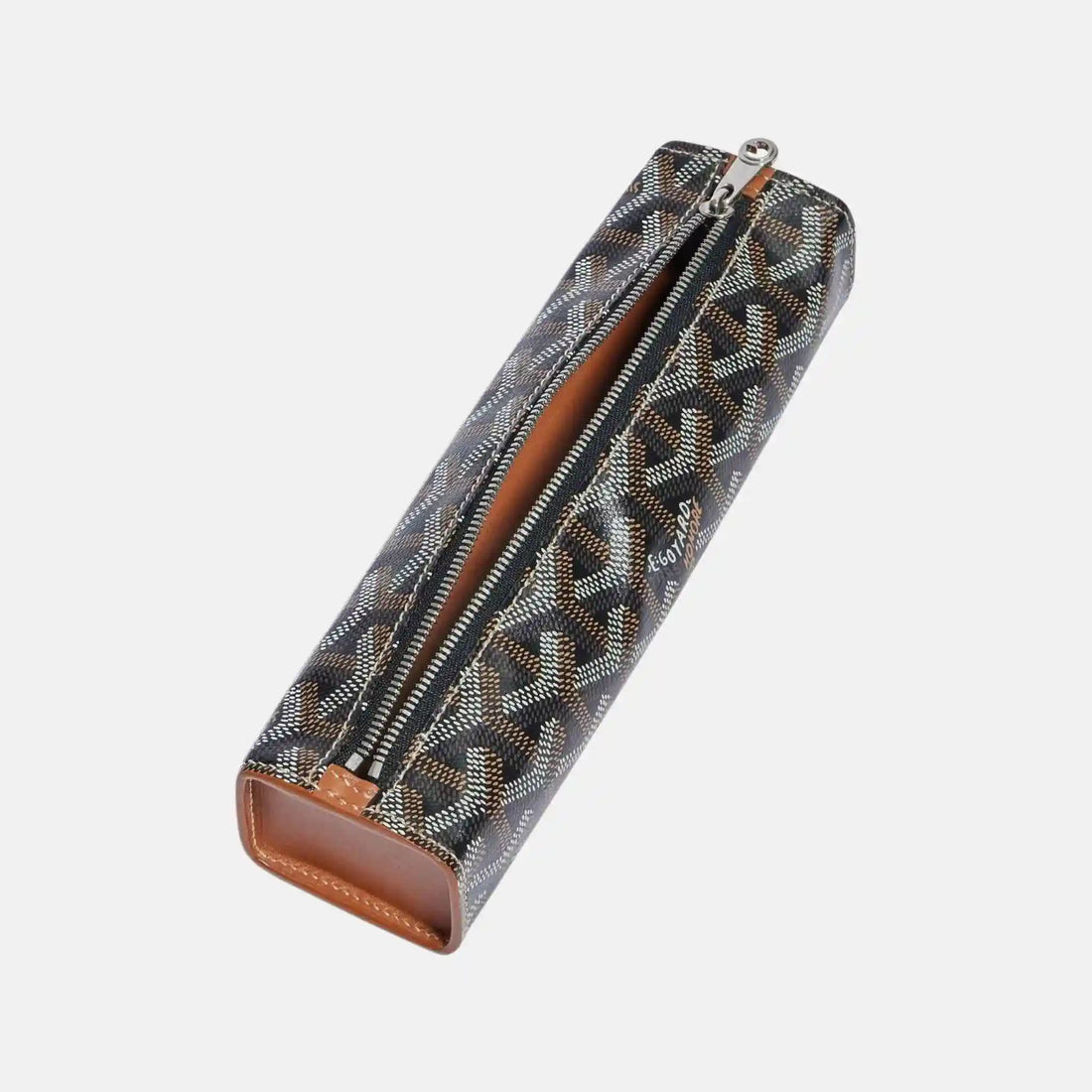حقيبة Goyard، بالأسود والبني، من الداخل