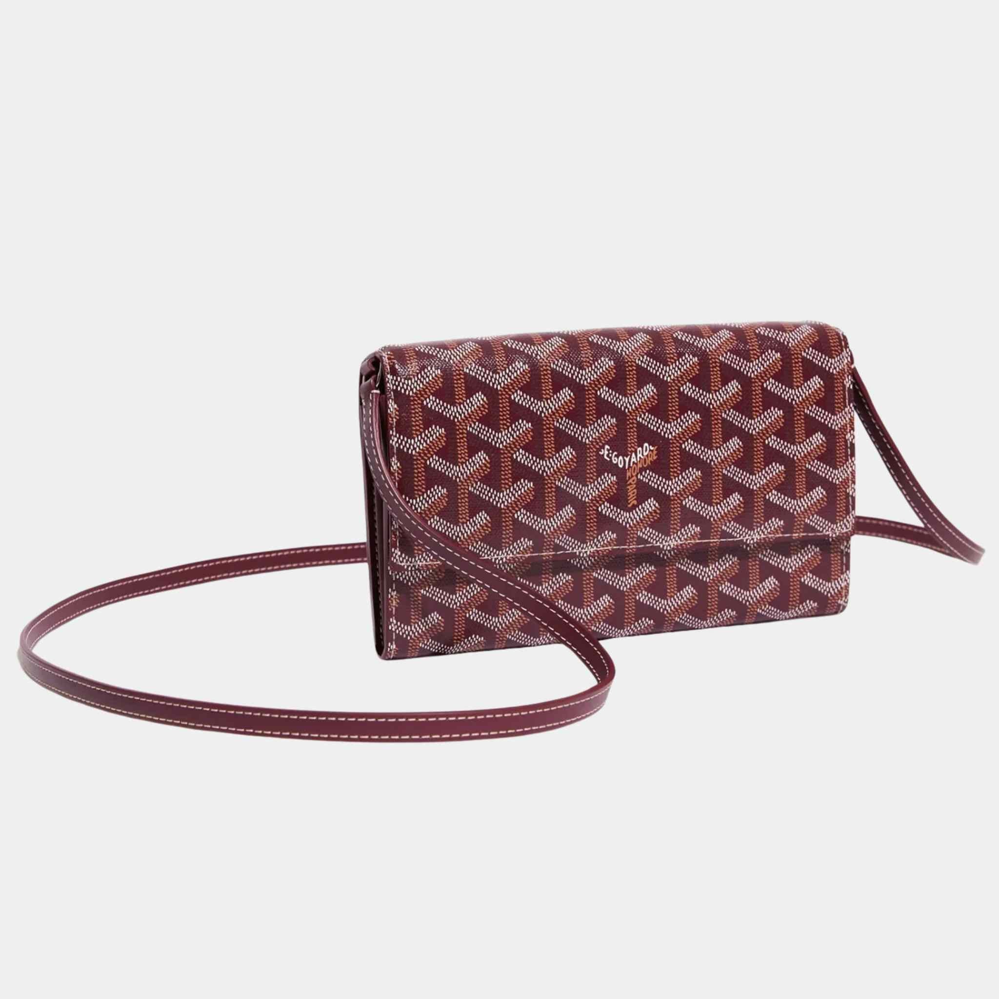 Goyard Varenne Continental Wallet, Burgundy, Front