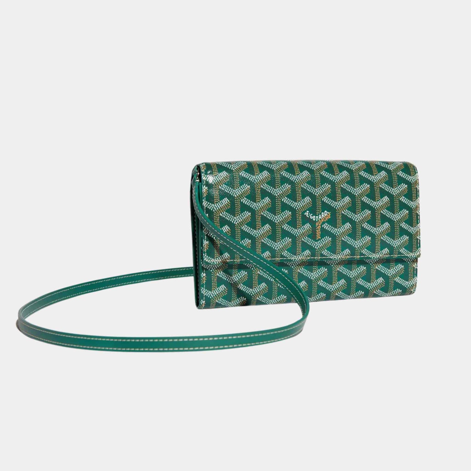 Goyard Varenne Continental Wallet, Green, Front