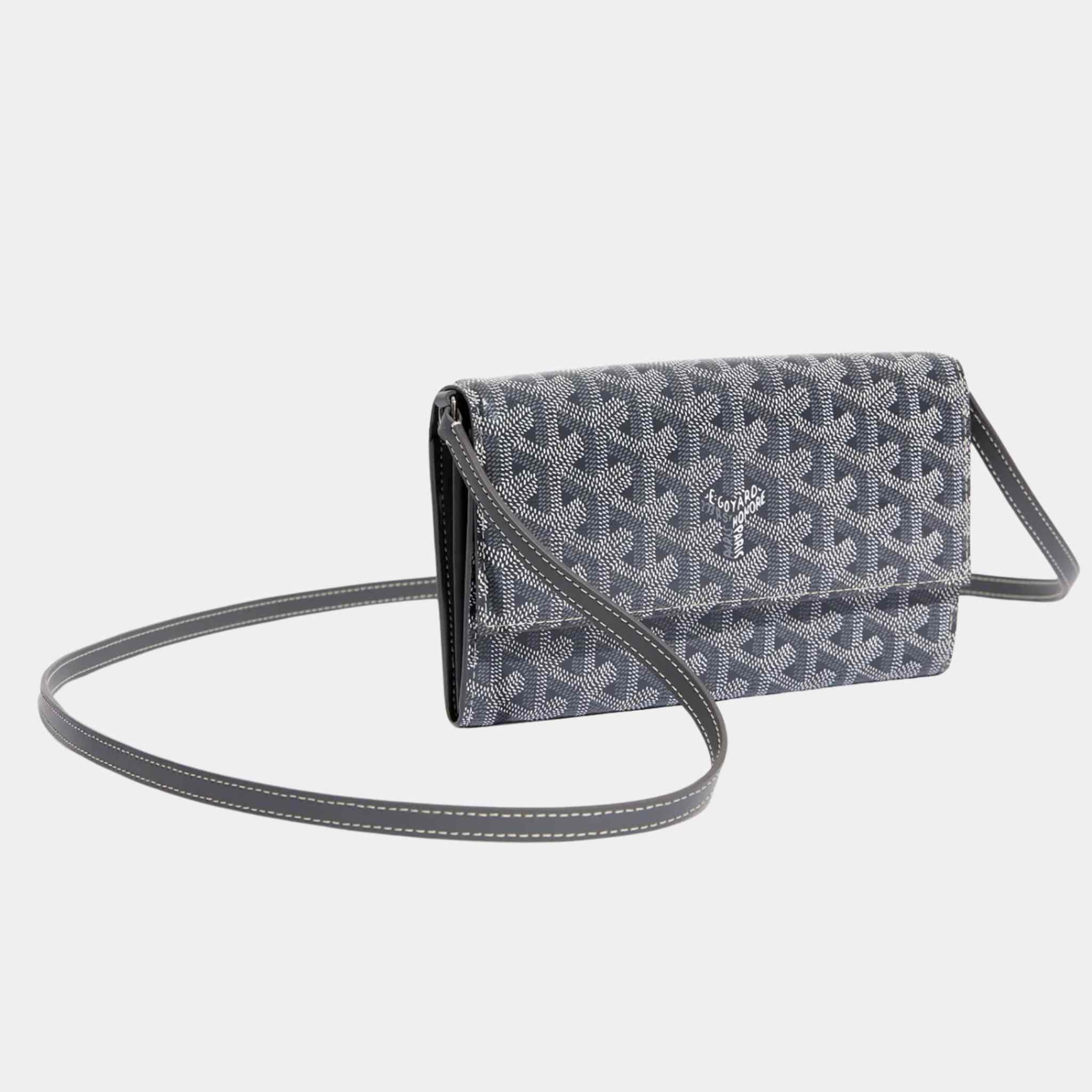 Goyard Varenne Continental Wallet, Grey, Front