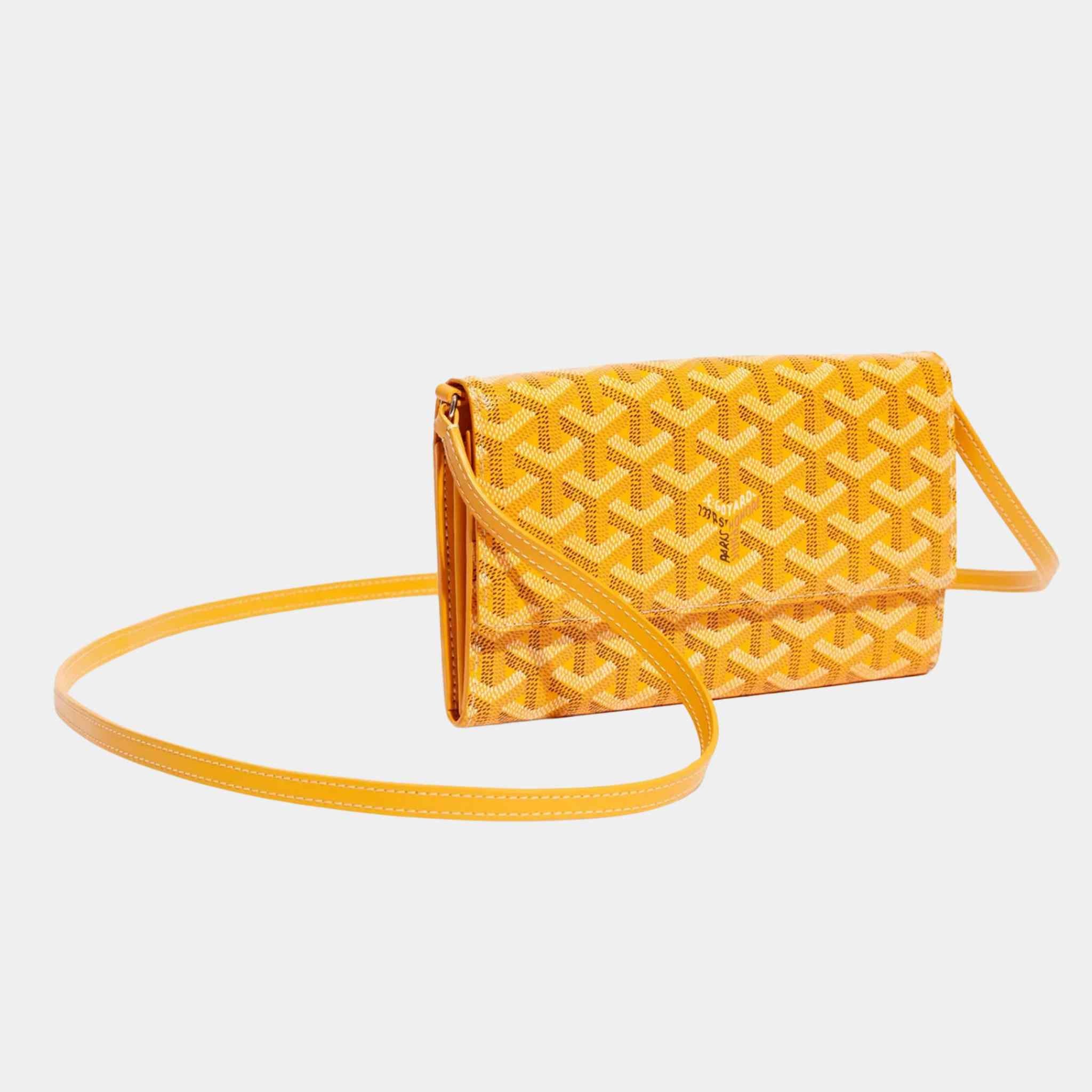 Goyard Varenne Continental Wallet, Yellow, Front