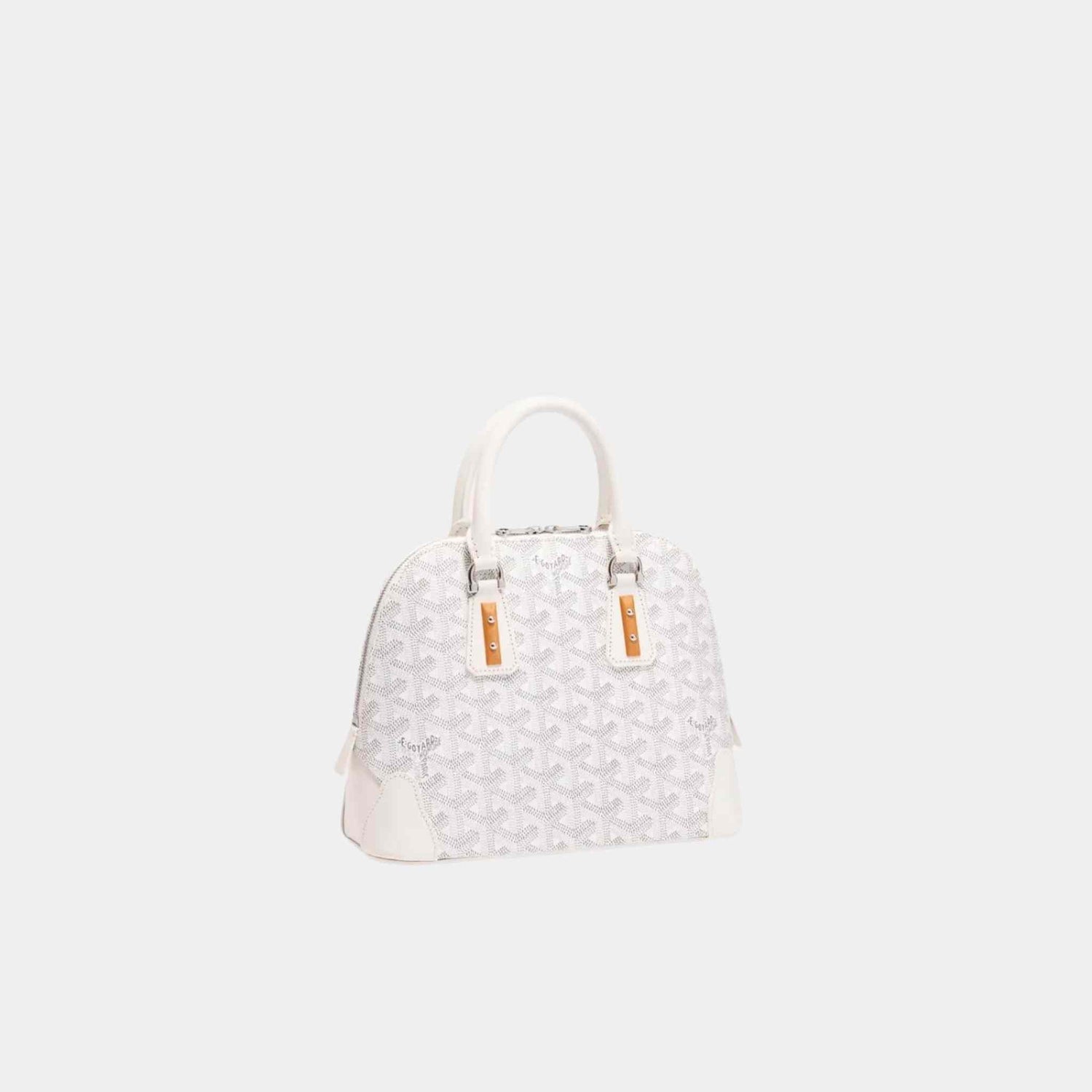 Goyard Vendome Mini Bag, White, Front, Side