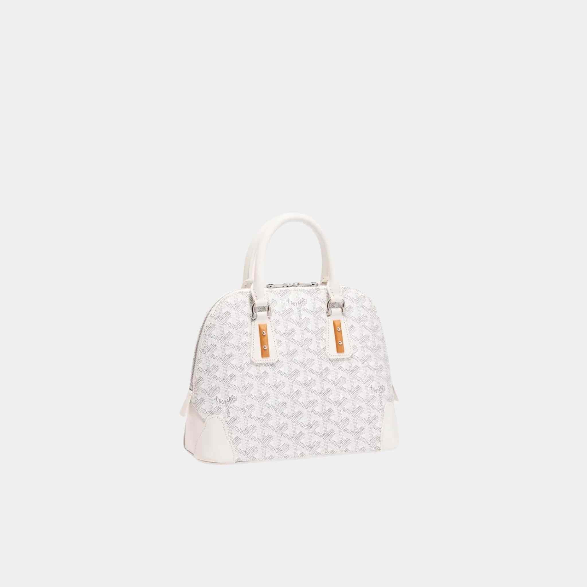 Goyard Vendome Mini Bag, White, Front, Side