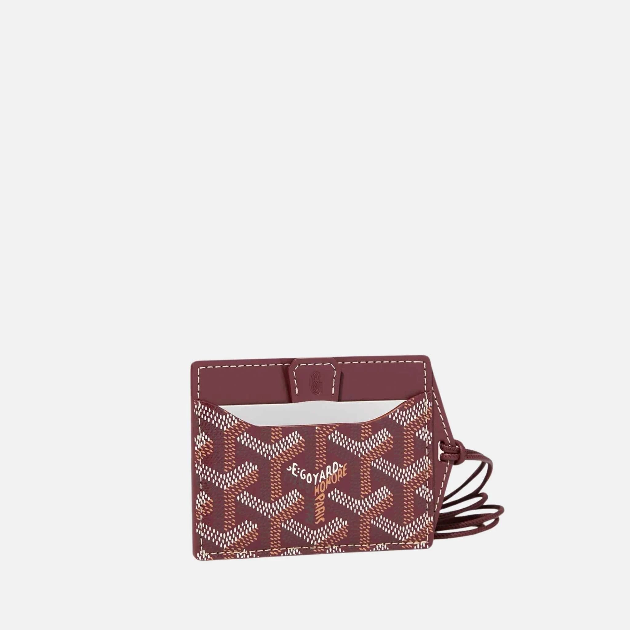 Goyard Venus Bag Mirror, Burgundy, Front