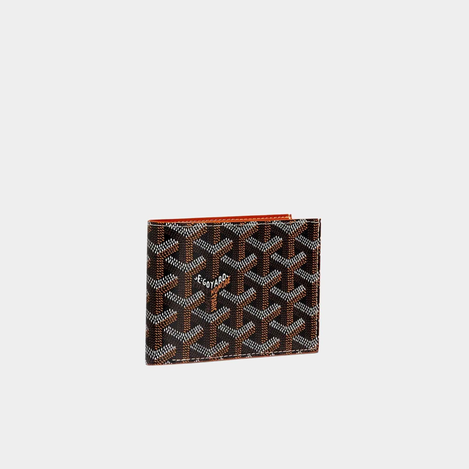 Goyard Victoire Wallet, Brown, Front