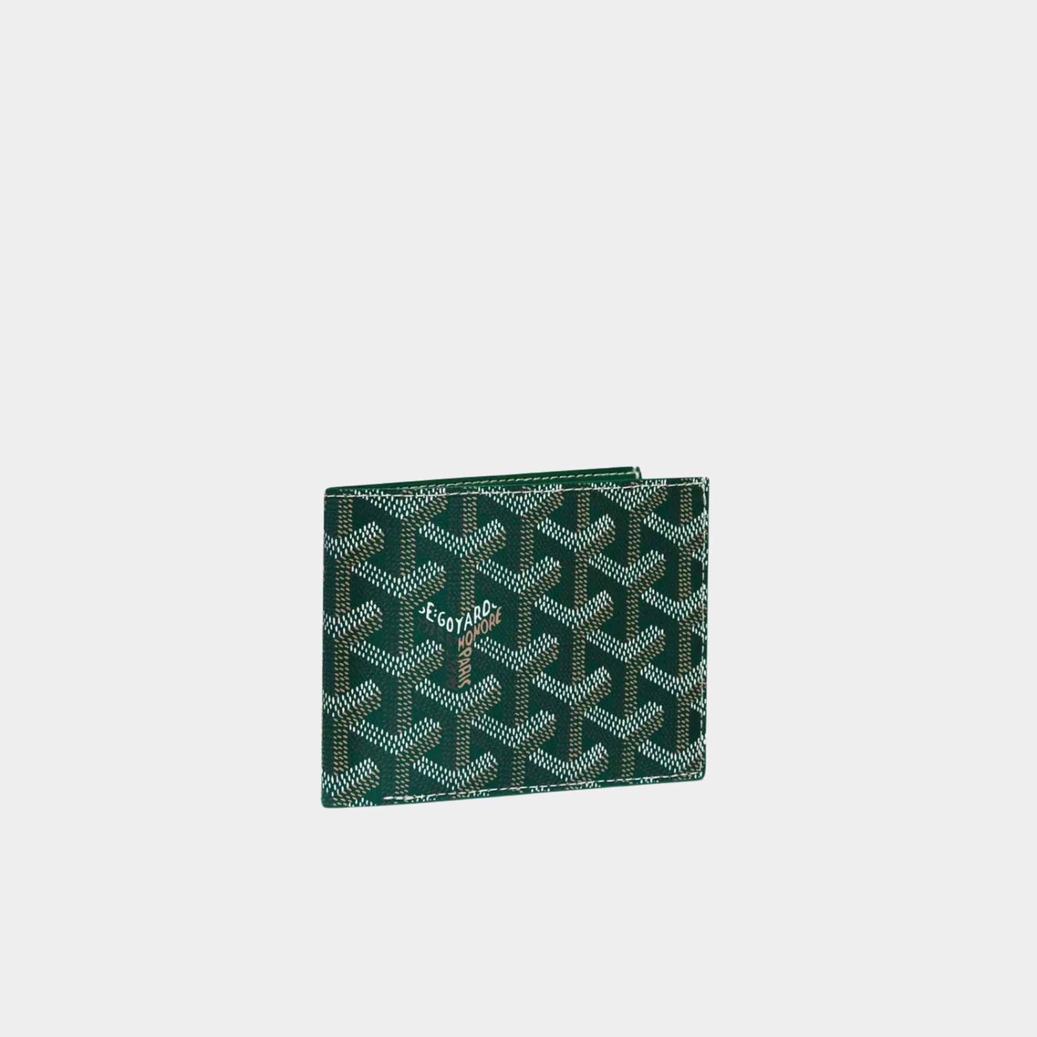 Goyard Victoire Wallet, Green, Front