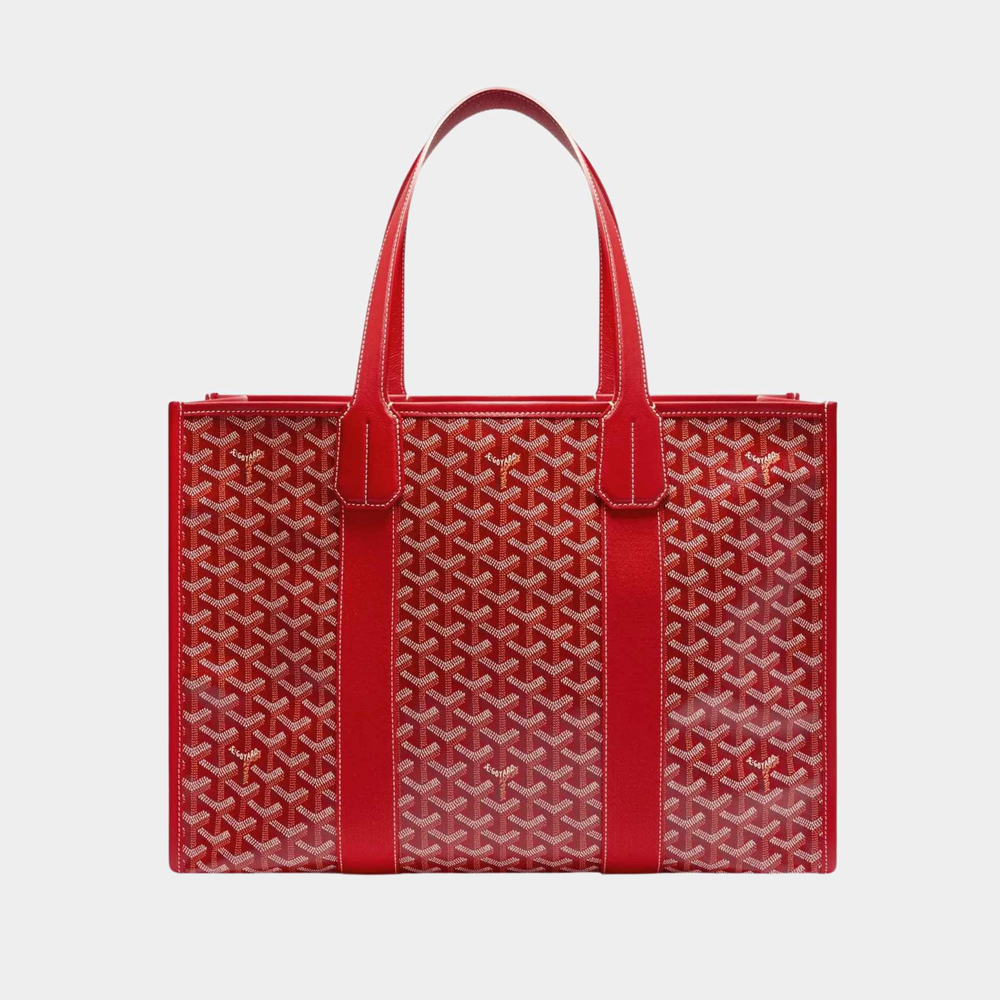 Goyard Villette Tote Bag MM,Red, Back