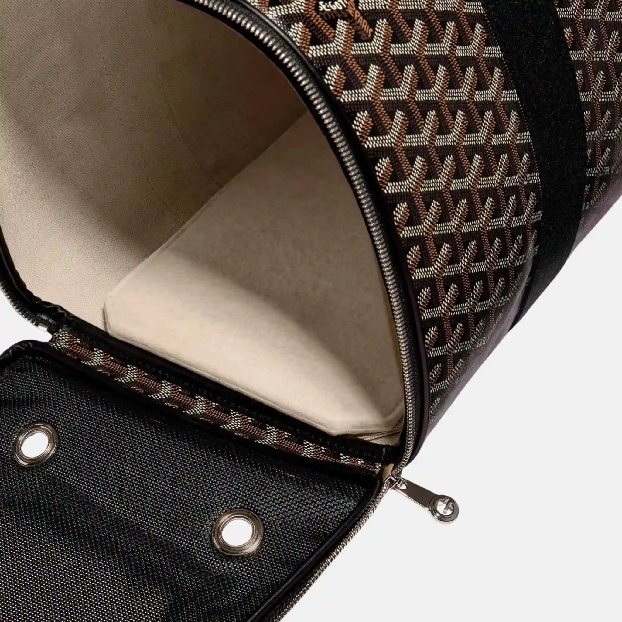 Goyard Voltigeur MM Luxury Pet Carrier Bag, Inside