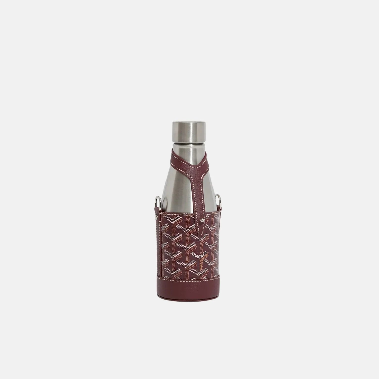 Goyard Yonne PM Case and Flask, Burgundy