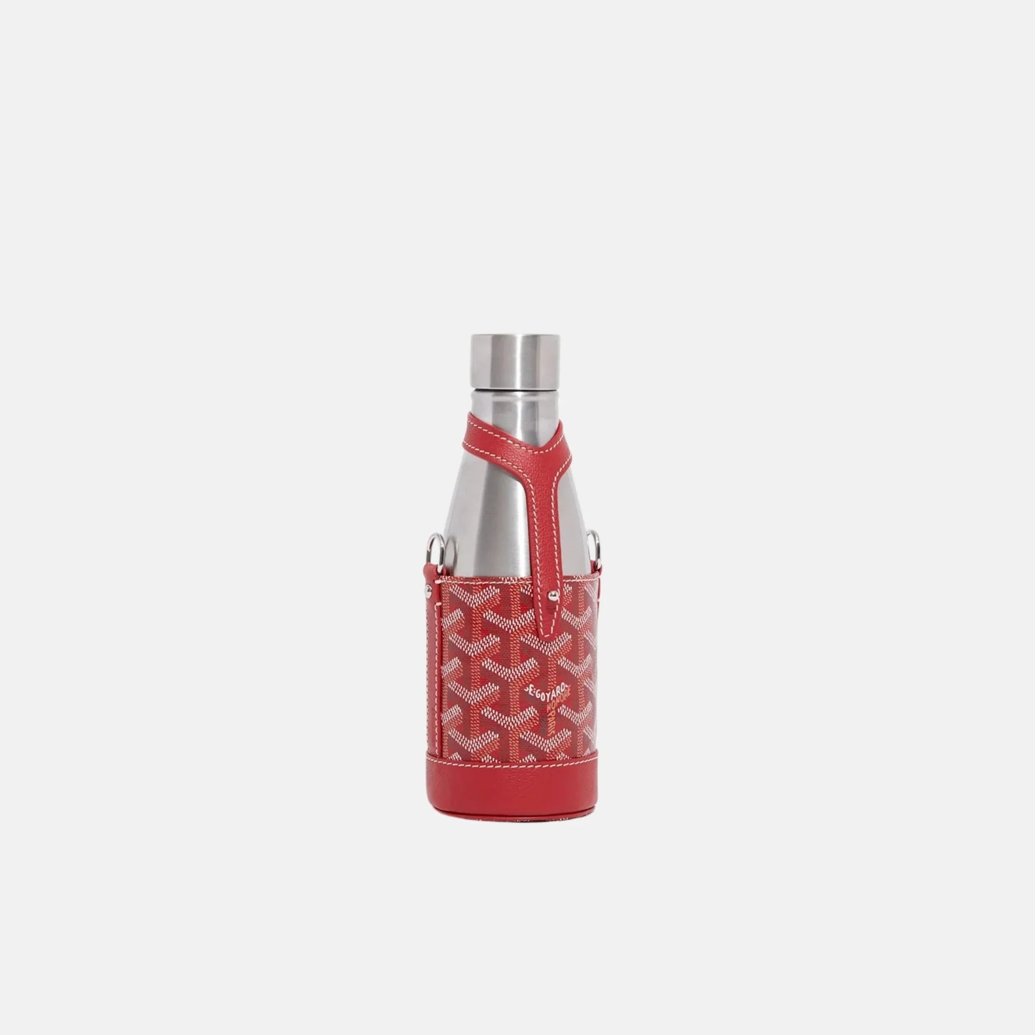 Goyard Yonne PM Case and Flask, Red
