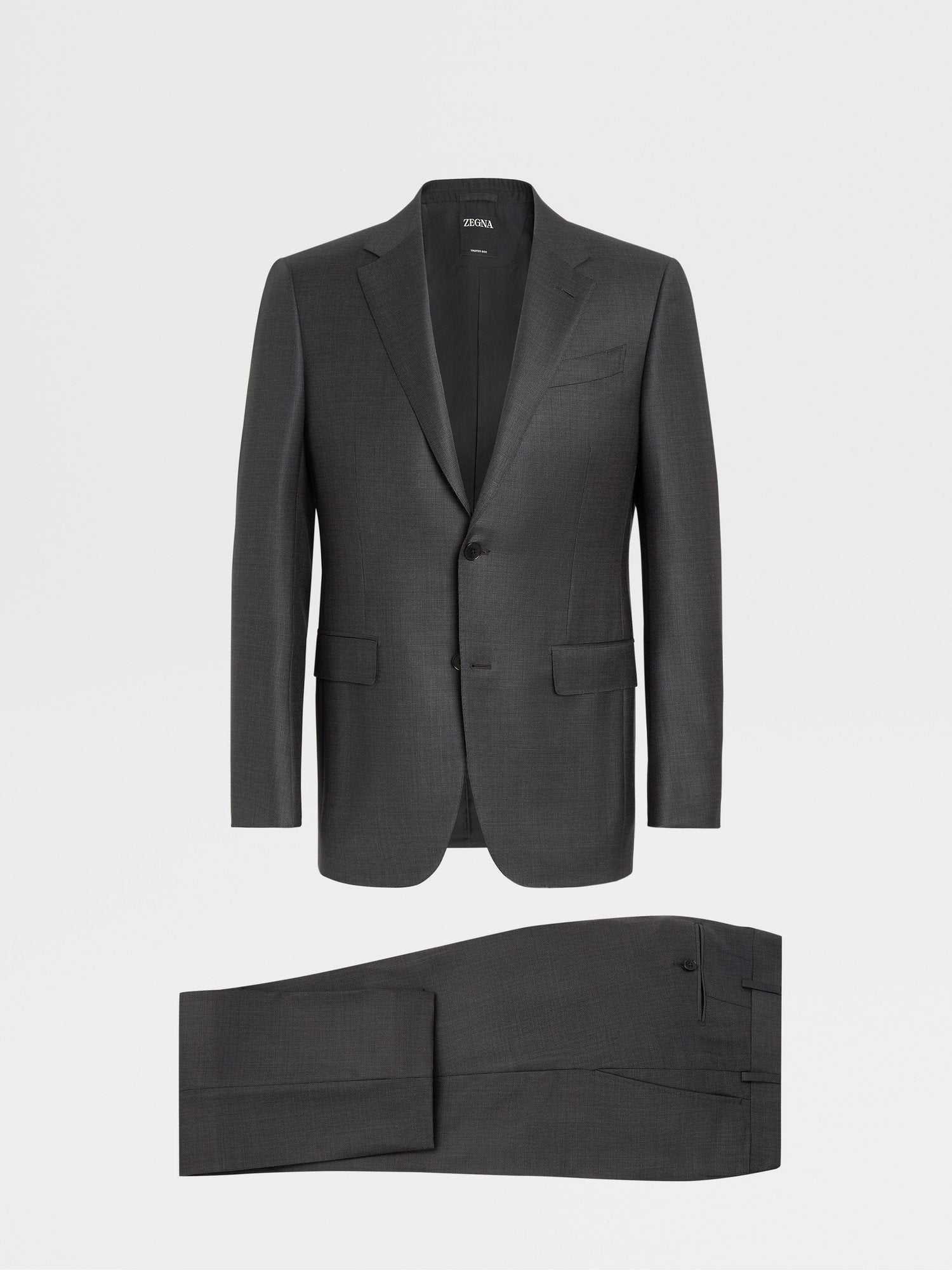 Black Trofeo Wool Suit