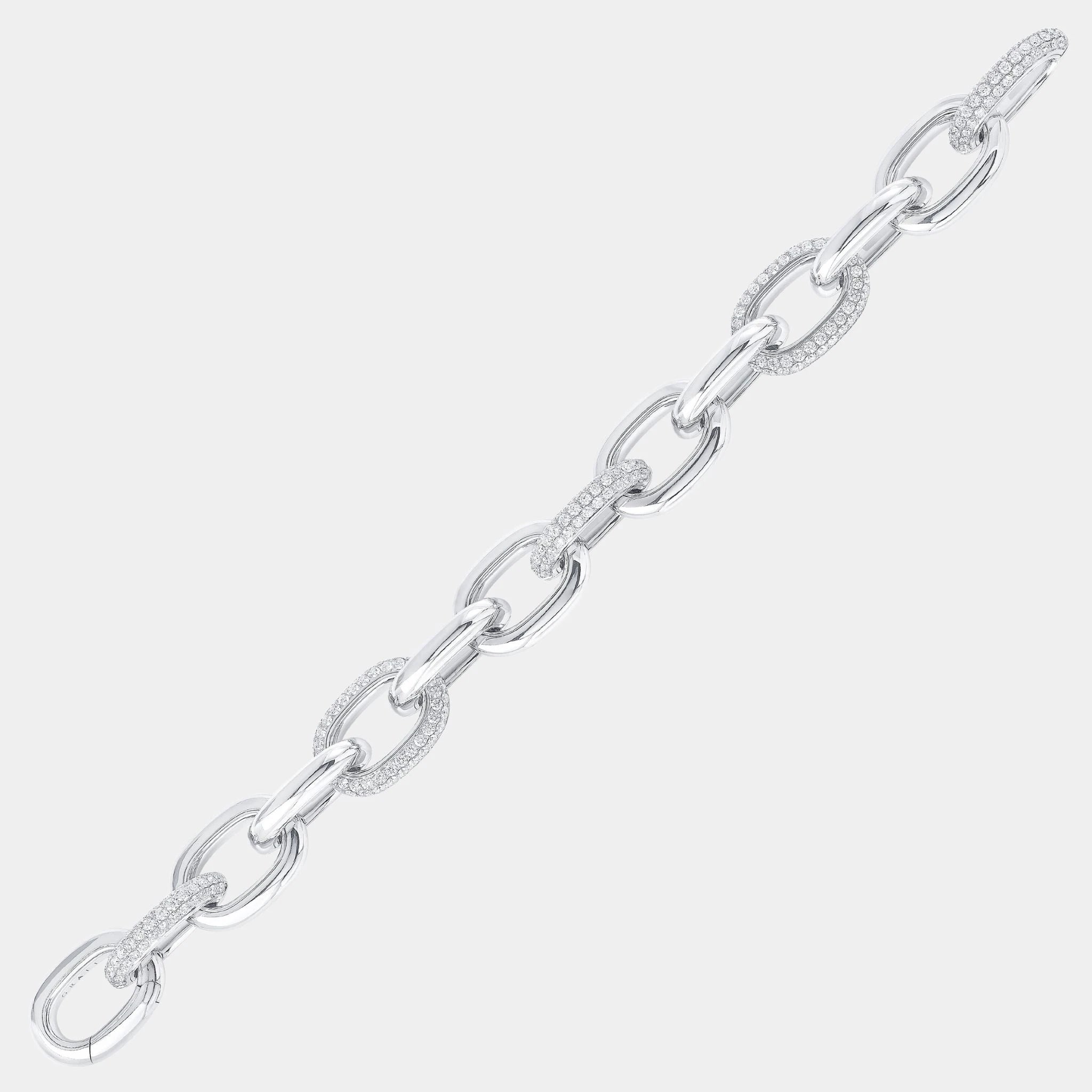 Graff Be Together Diamond Bracelet White Gold, White Gold, Close