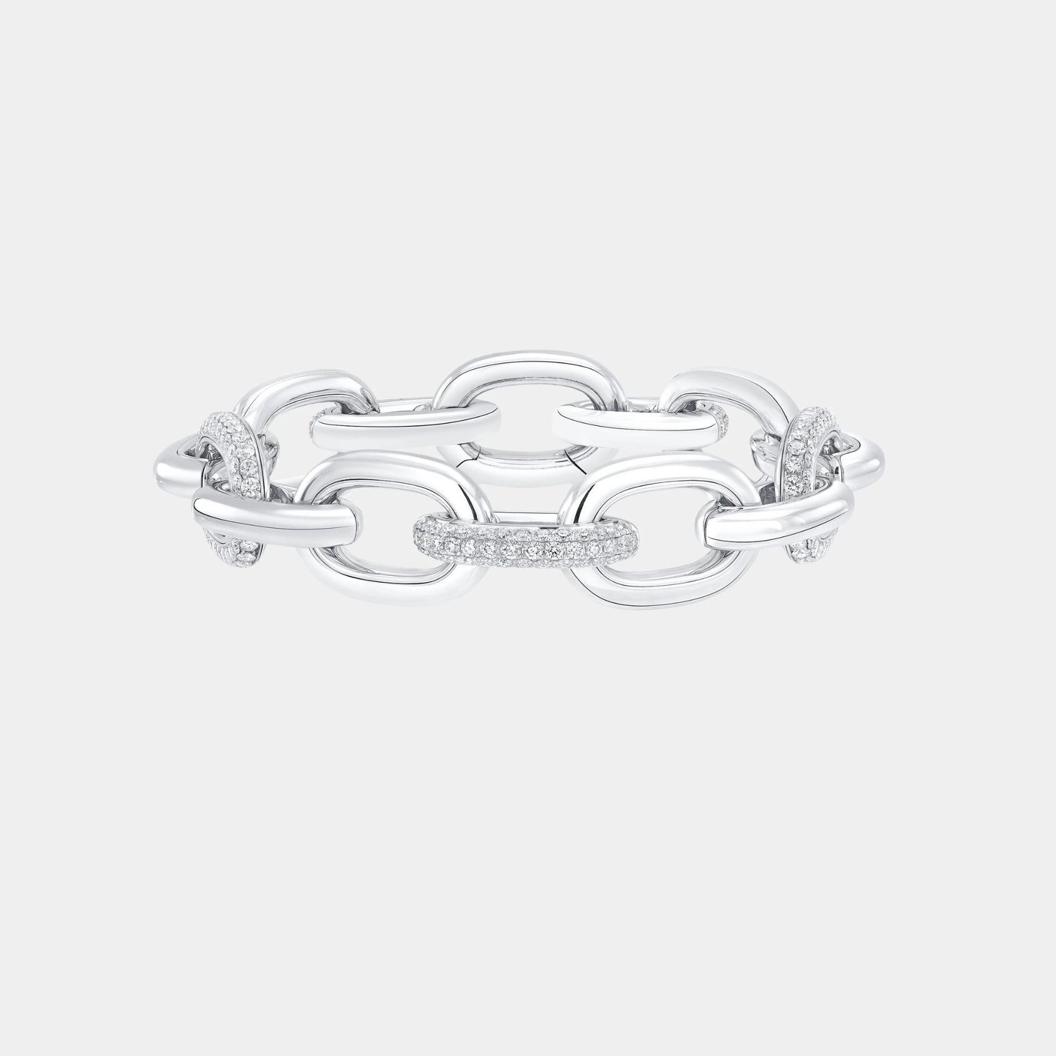 Graff Be Together Diamond Bracelet White Gold, White Gold, Front