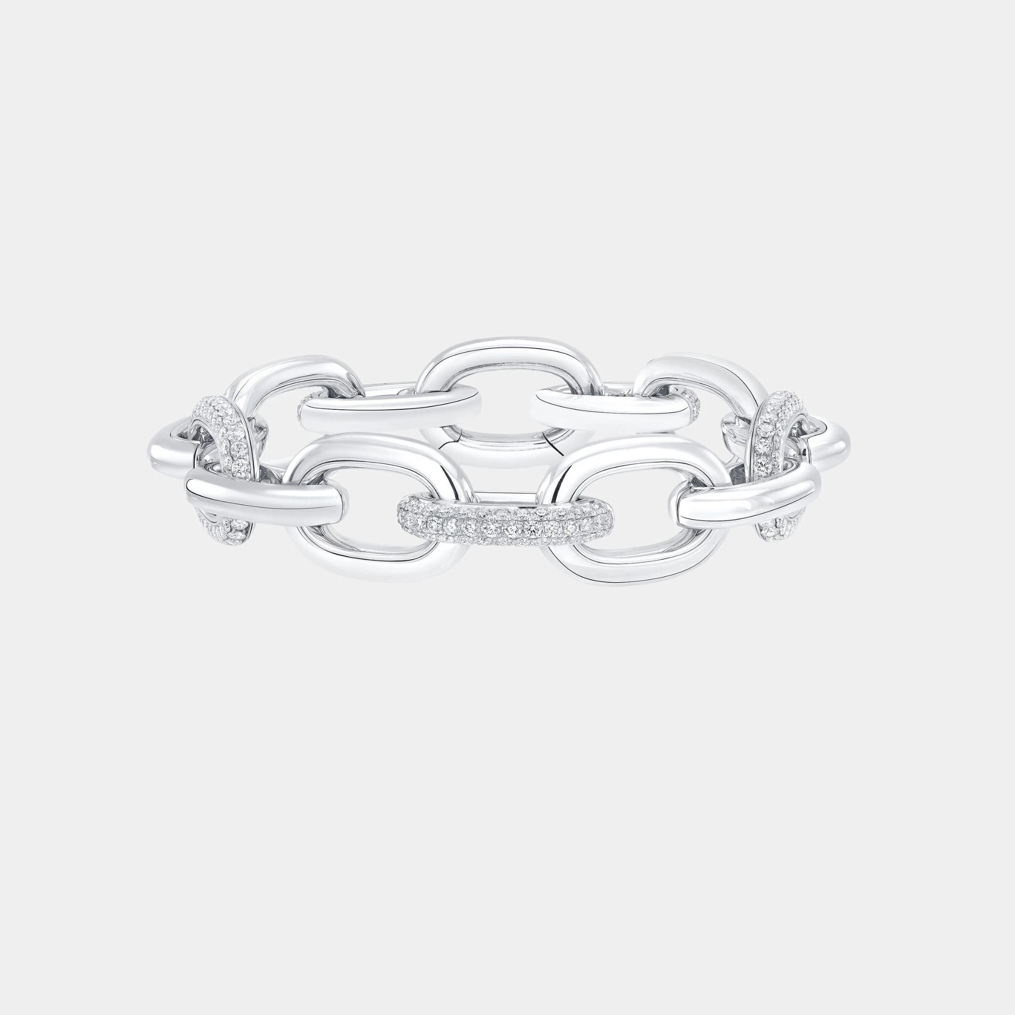 Graff Be Together Diamond Bracelet White Gold, White Gold, Front
