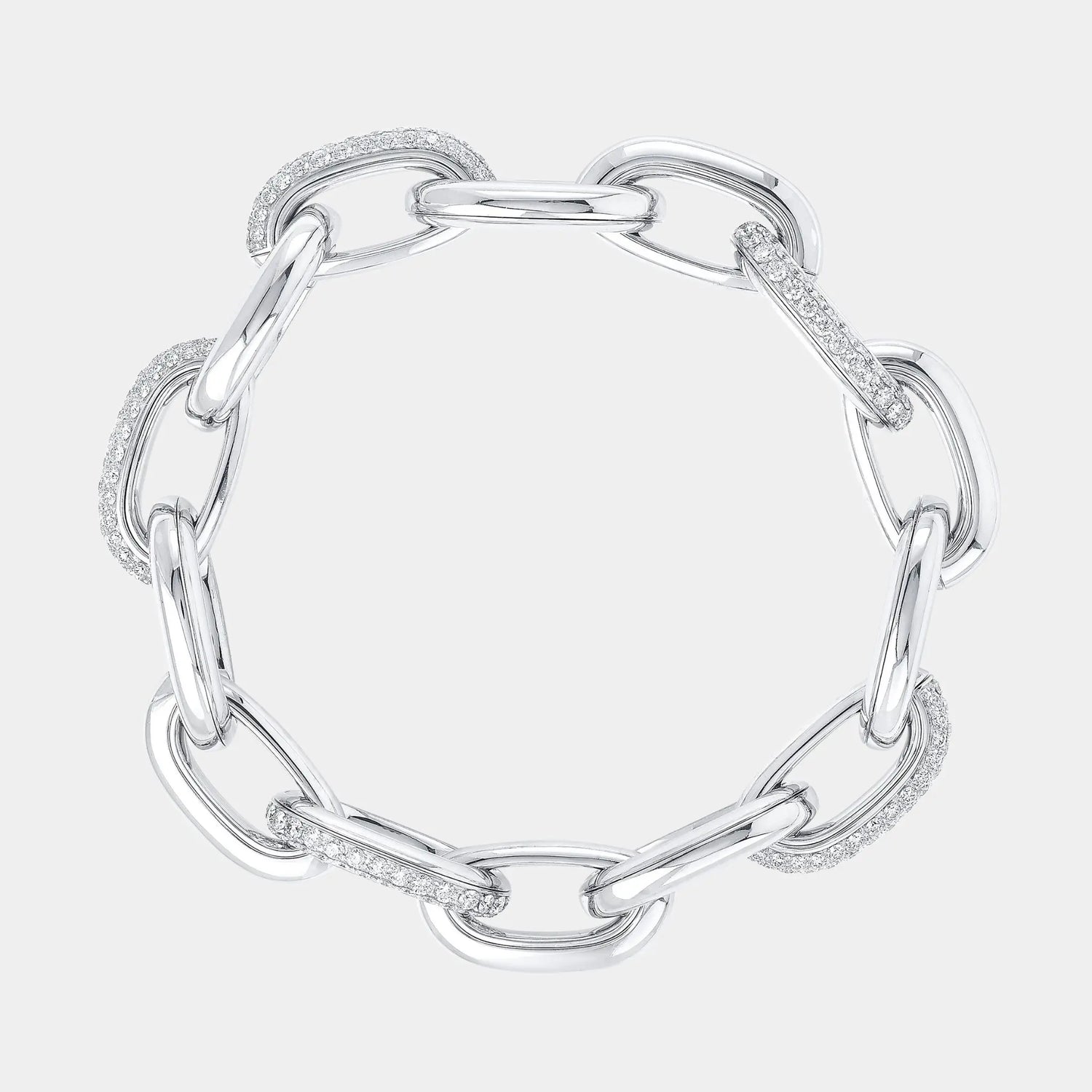 Graff Be Together Diamond Bracelet White Gold, White Gold, Top