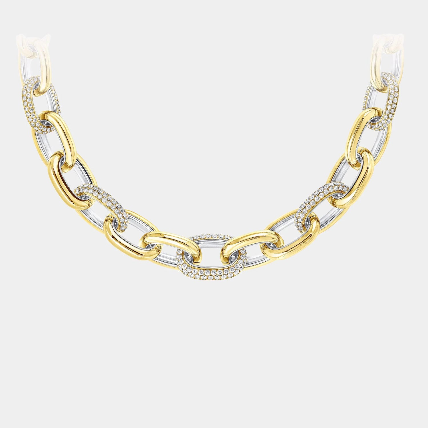 Graff Be Together Diamond Necklace, Yellow Gold, Front