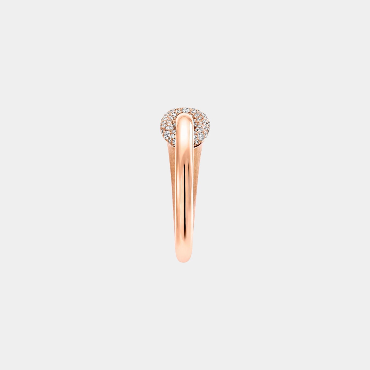 Graff Be Together Petite Diamond Ring, Rose Gold, Side