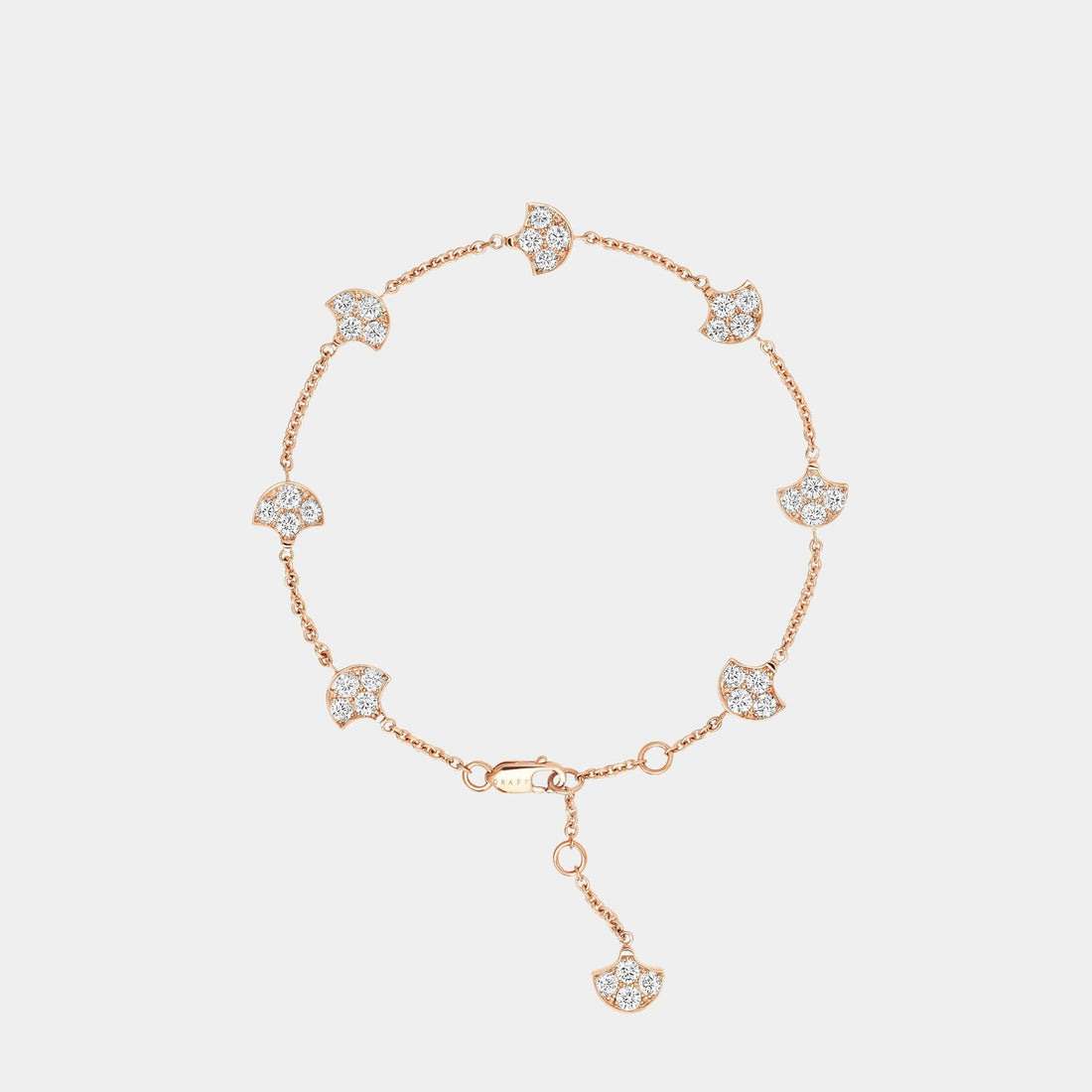 Graff Icon Diamond Bracelet Rose Gold, Front