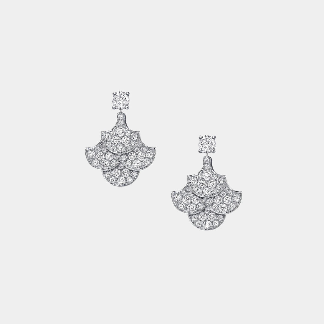 Graff Icon Diamond Earrings, White Gold, Front