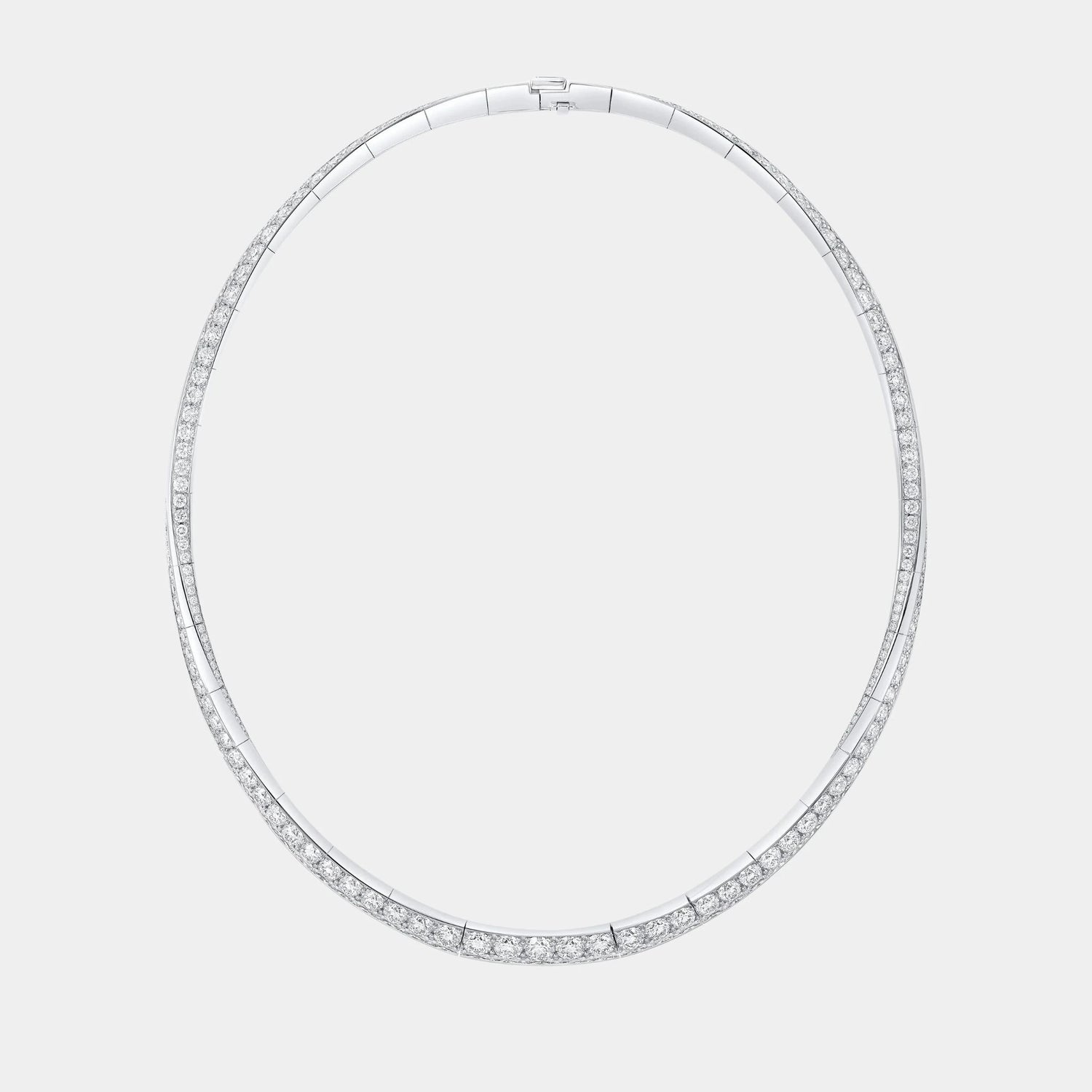 Graff Spiral Diamond Necklace White Gold, Top